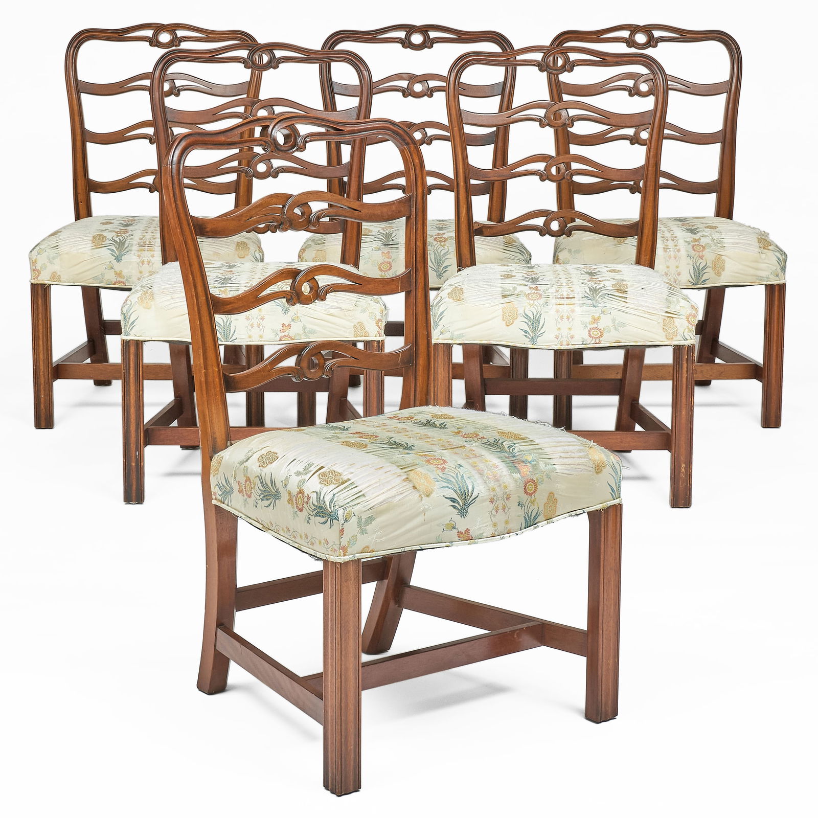 Set of Six George III Style Mahogany Dining Chairs (1 of 10)