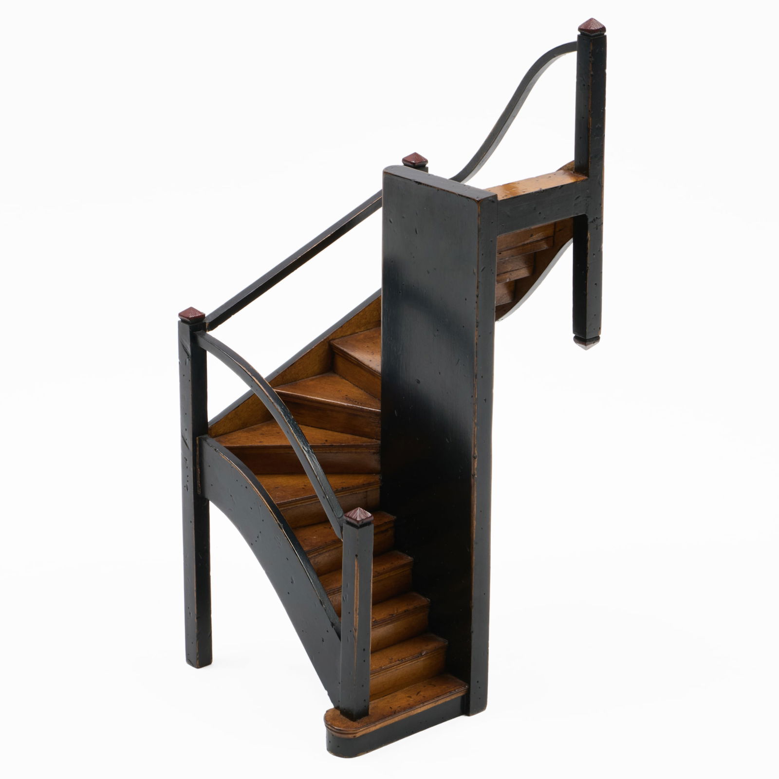 Miniature Black Painted and Library Steps: Miniature Black Painted and Library Steps 15 1/2 x 6 1/2 x 7 in. The Collection of Alan and Marilyn Bergman.