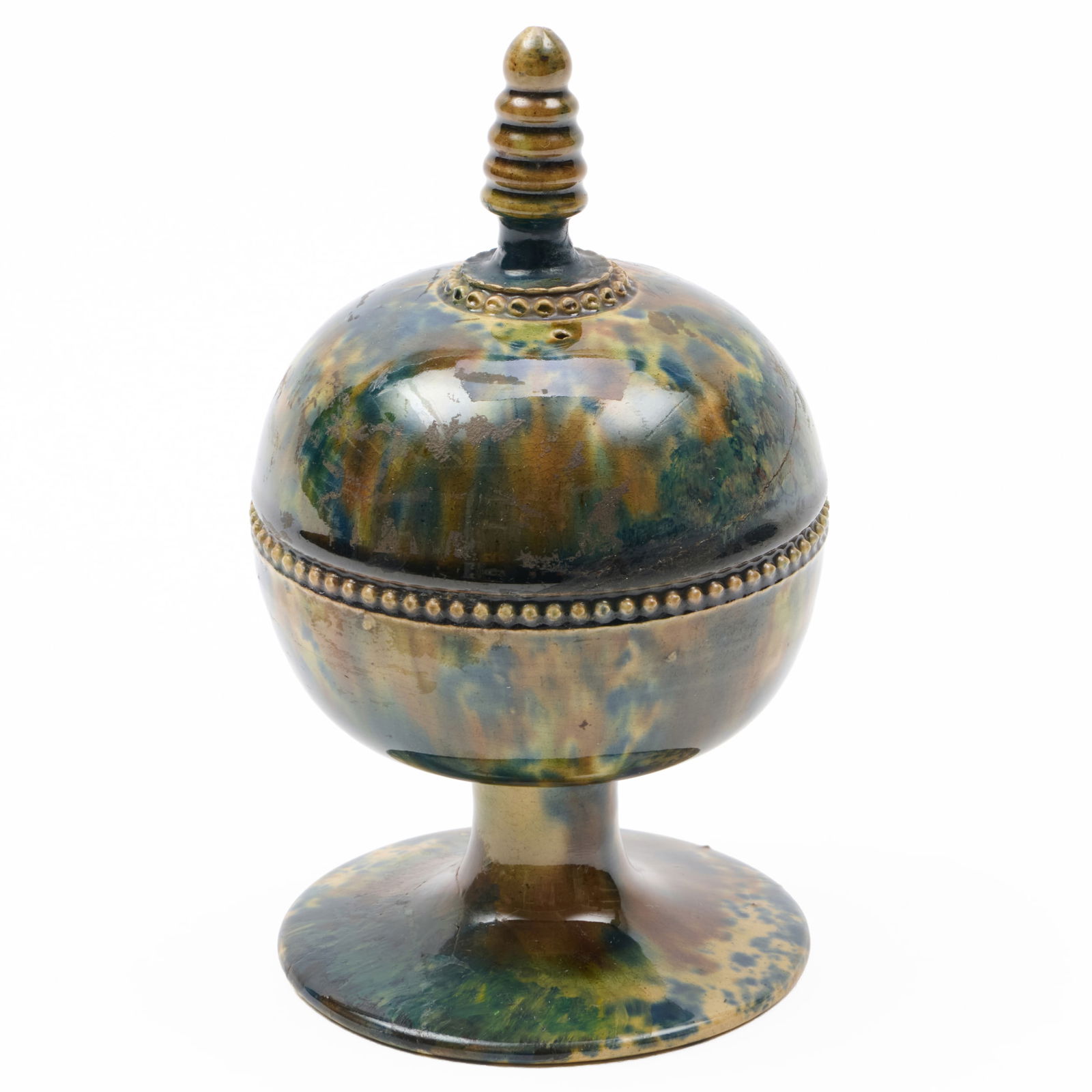 Whieldon Mottle Glazed String Holder - 4