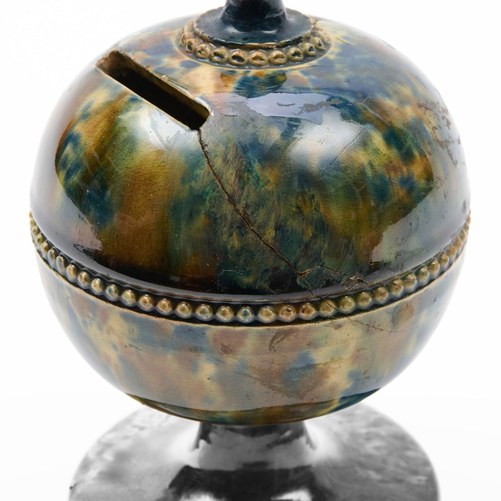 Whieldon Mottle Glazed String Holder - 7