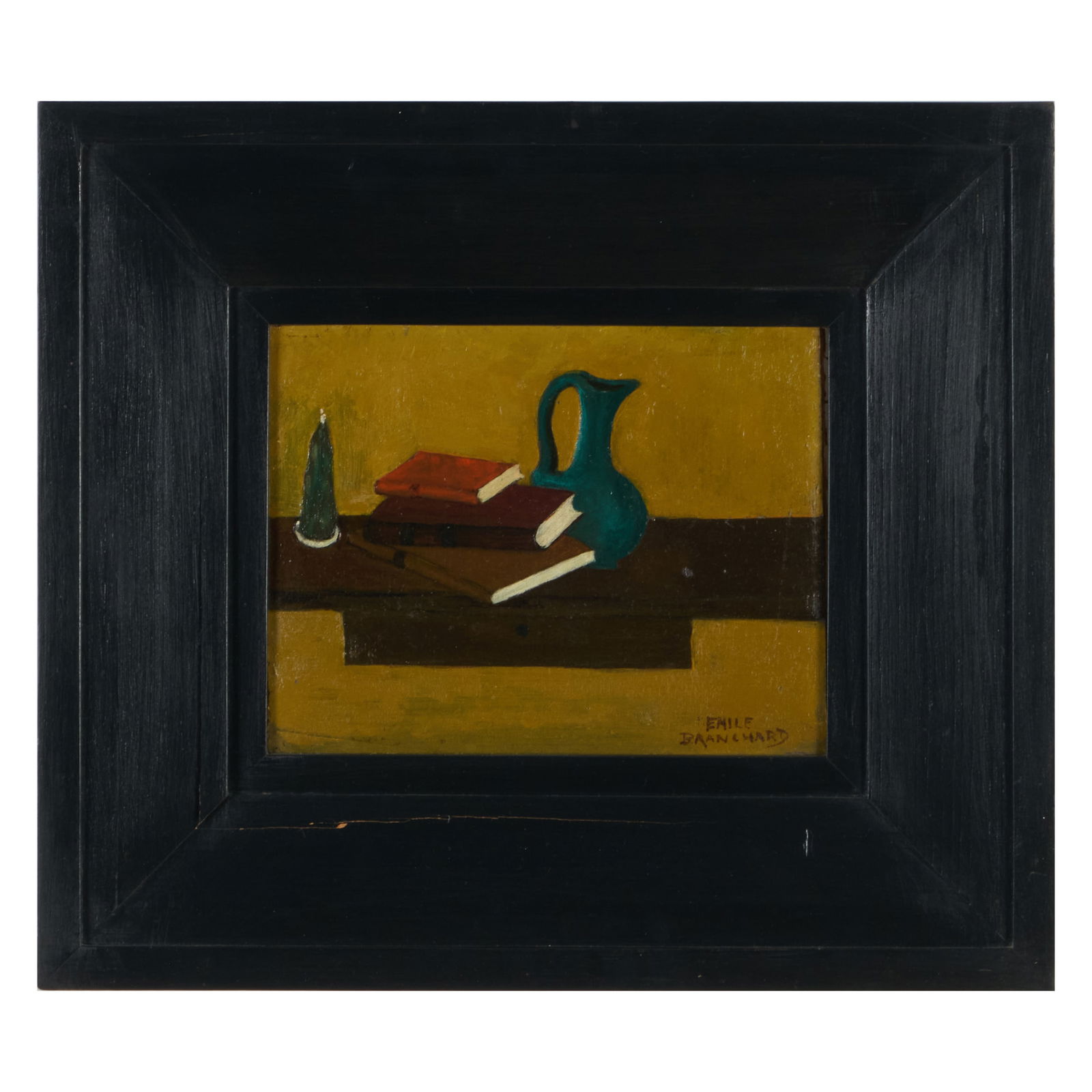 Emile Branchard (1881-1938): Still Life: Emile Branchard (1881-1938): Still LifeOil on board, 1962, signed 'Emile Branchard' lower right, with label from Zabriskie Gallery, NY, Robin & Krueger Gallery, Newark, NJ and Davis & Langdale