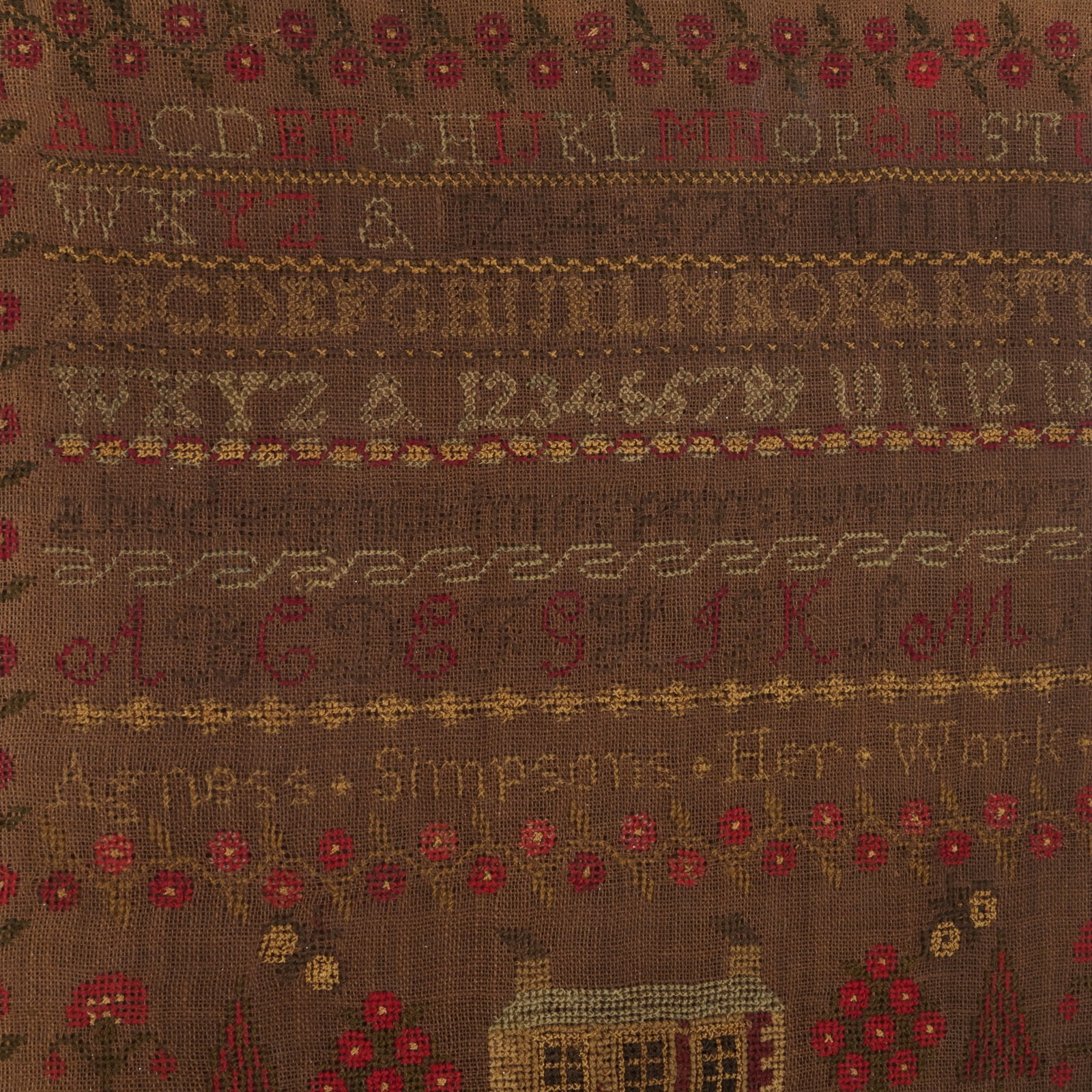 Two Needlework Samplers - 2