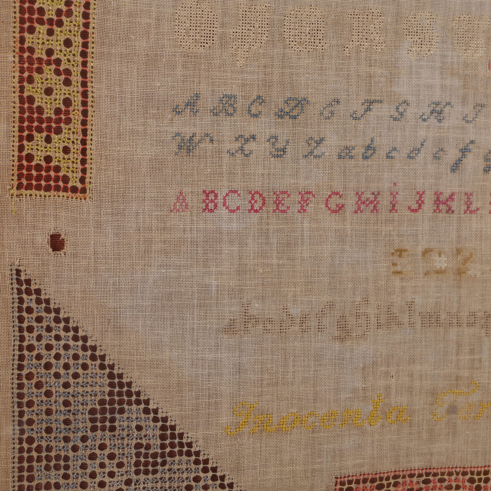 Two Needlework Samplers - 2