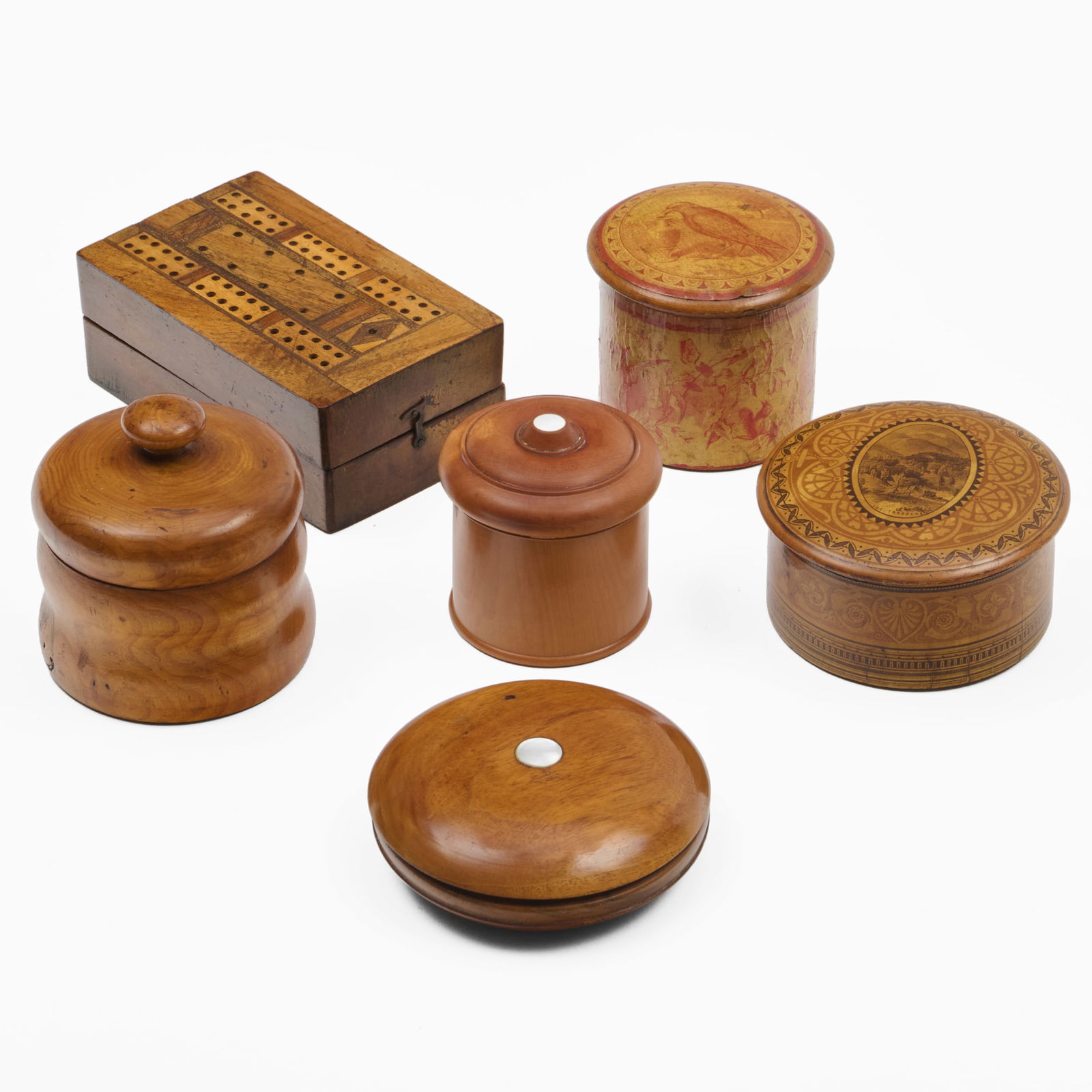Group of Six Wooden Boxes (1 of 20)