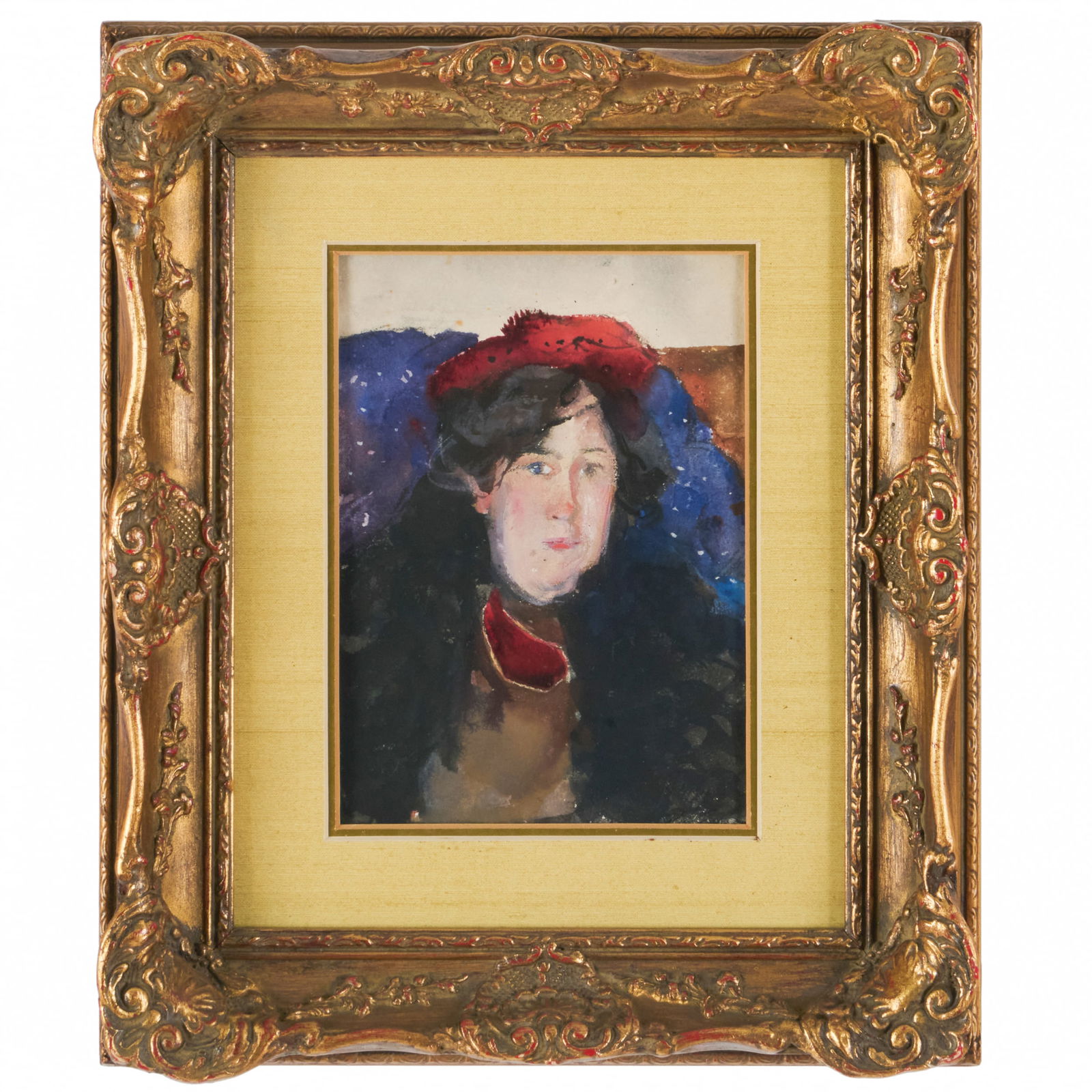 American School: Crossing the Atlantic: American School: Crossing the Atlantic Watercolor and gouache on paper, unsigned, titled and indistinctly inscribed on a paper label on the back of the frame. 7 1/4 x 5 1/4 in. (sheet), 12 3/4 x 10 3/