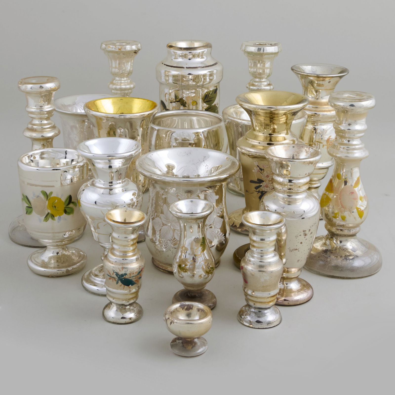 Large Group of Mercury Glass Objects (1 of 20)