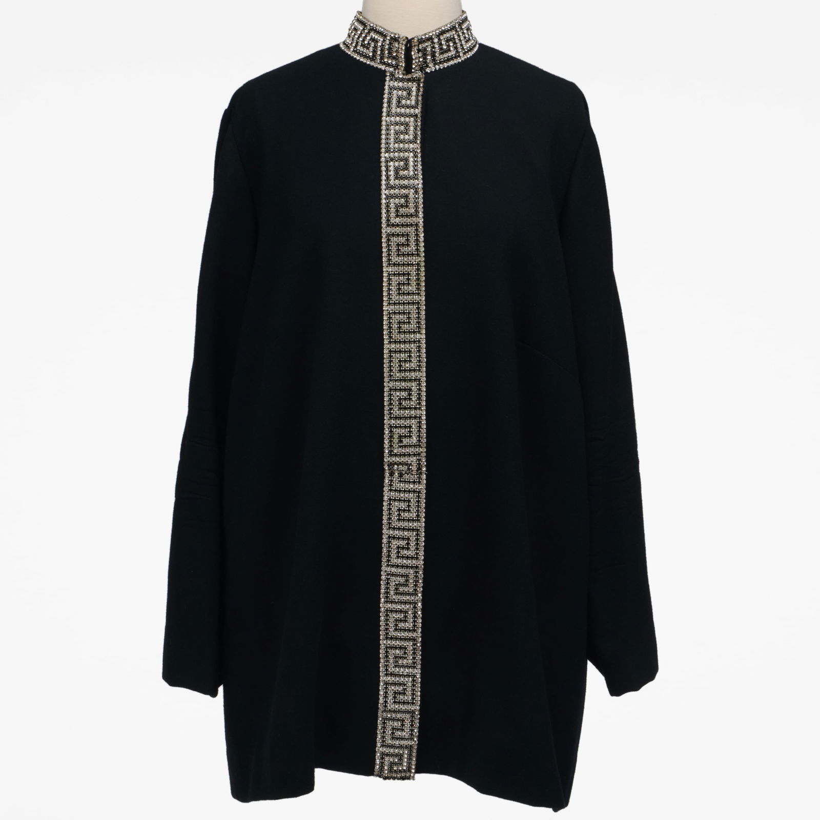 Three Evening Garments Worn to the Academy Awards and Movie Premieres: Three Evening Garments Worn to the Academy Awards and Movie Premieres Including: Full-length black gown with beading around the yoke and cuffs, worn to the 56th Annual Academy Awards in 1984 when the