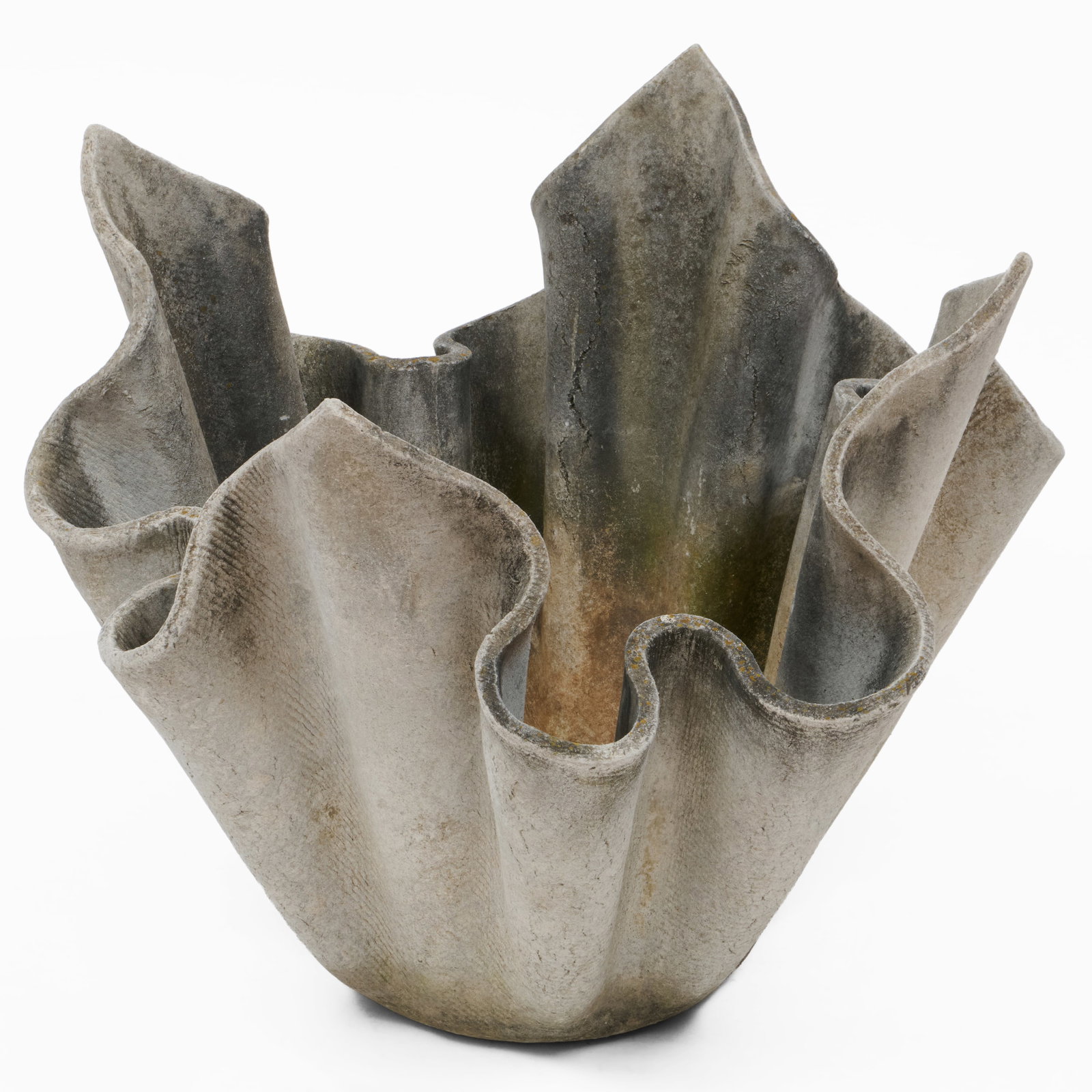 Willy Guhl (1915-2004): Handkerchief Vase: Willy Guhl (1915-2004): Handkerchief Vase Cast composition.22 1/2 x 27 x 27 in.
