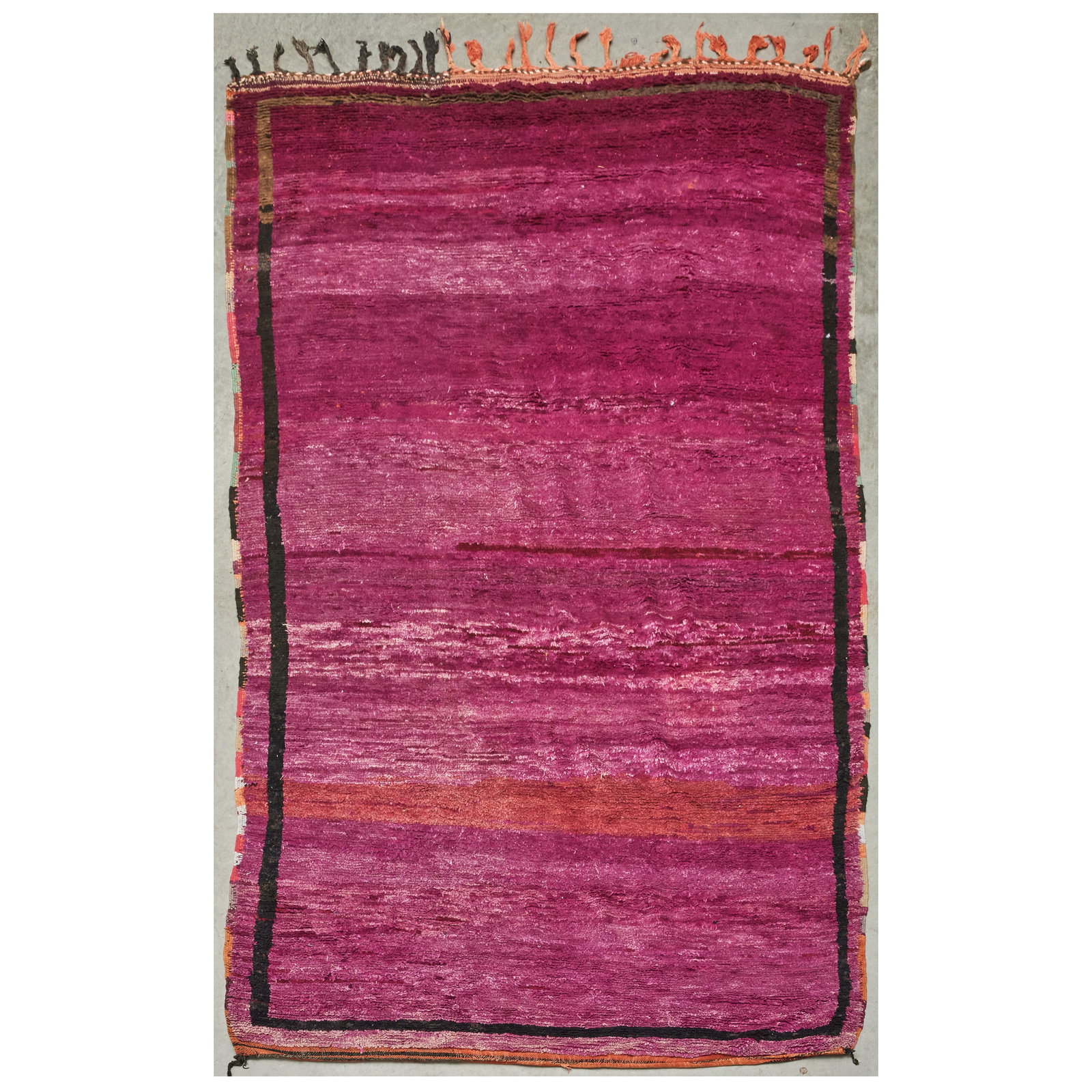 Moroccan Purple Berber Carpet: Moroccan Purple Berber Carpet Approximately 11 ft. 10 in. x 6 ft. 9 1/2 in.