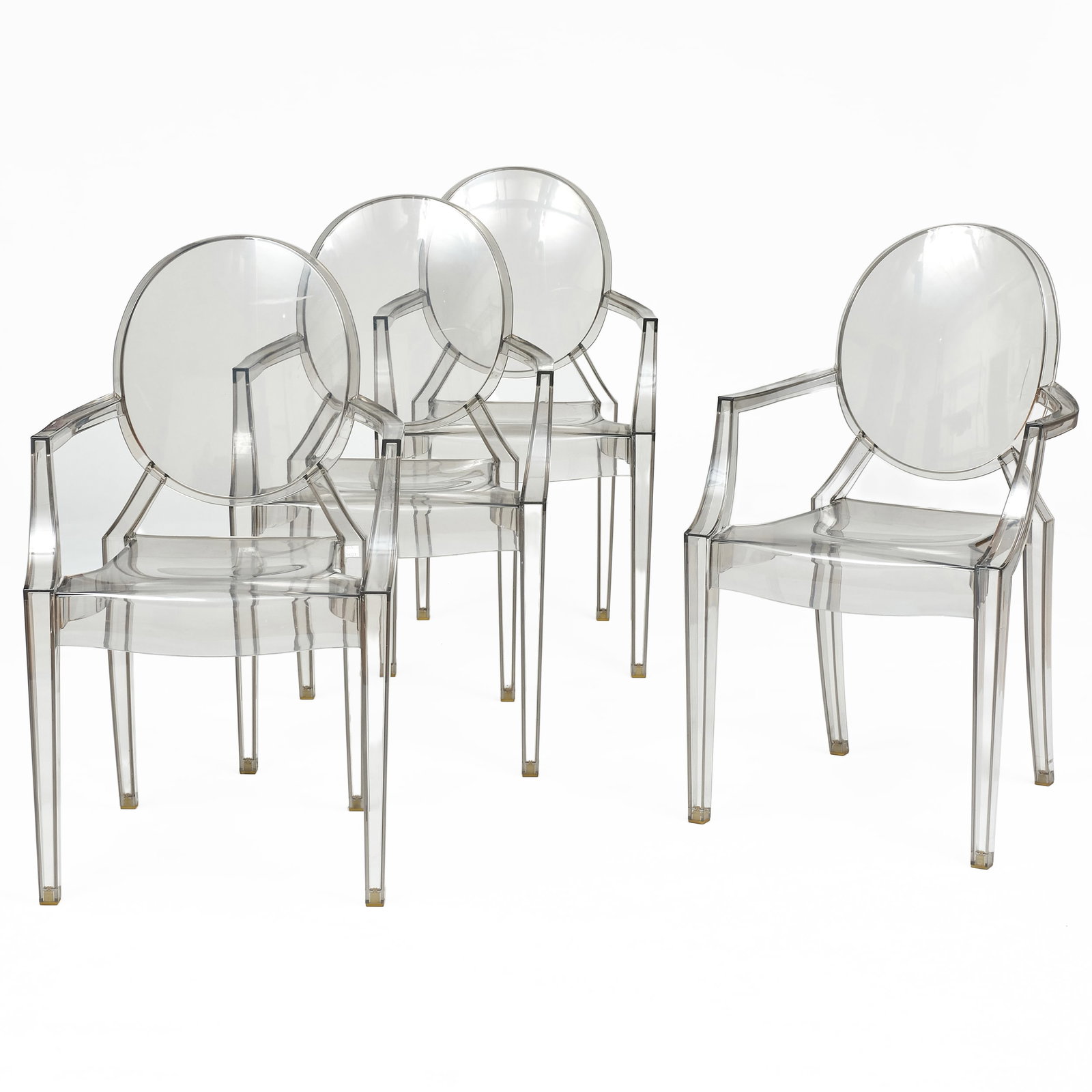 Set of Four Phillipe Stark for Kartell Lucite 'Ghost' Chairs (1 of 10)