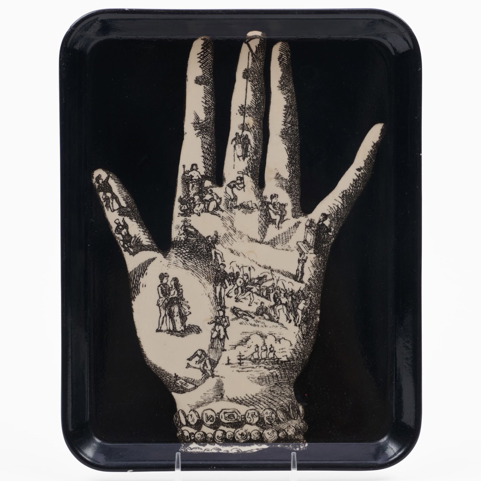 Piero Fornasetti Transfer Printed Resin Tray (1 of 3)