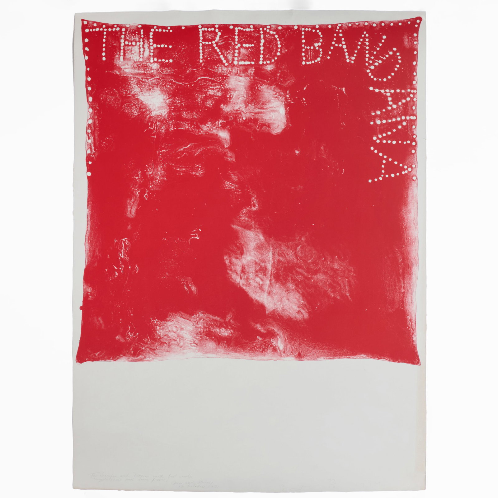 Jim Dine (b. 1935): The Red Bandana (1 of 5)