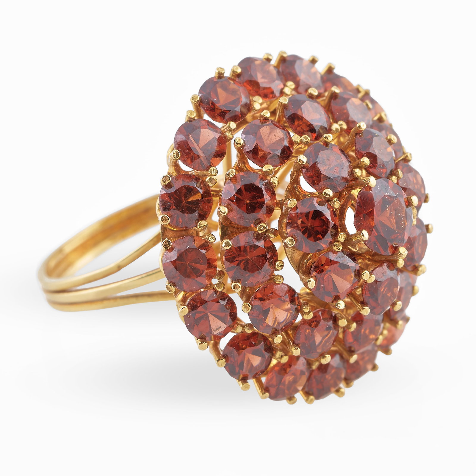 H. Stern 14k Gold and Garnet Cocktail Ring (1 of 7)
