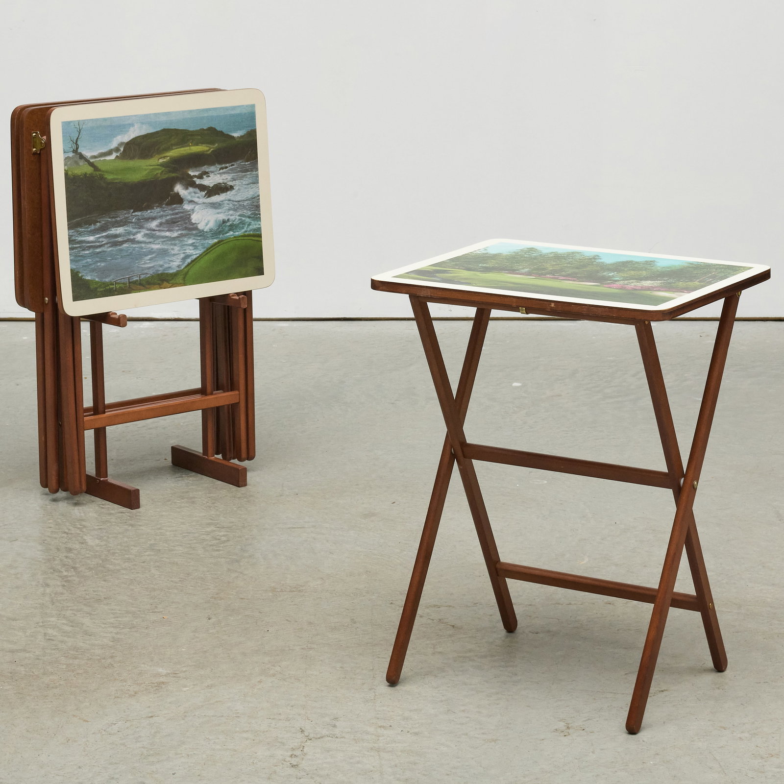 Set of Pictorial TV Table Trays (1 of 8)