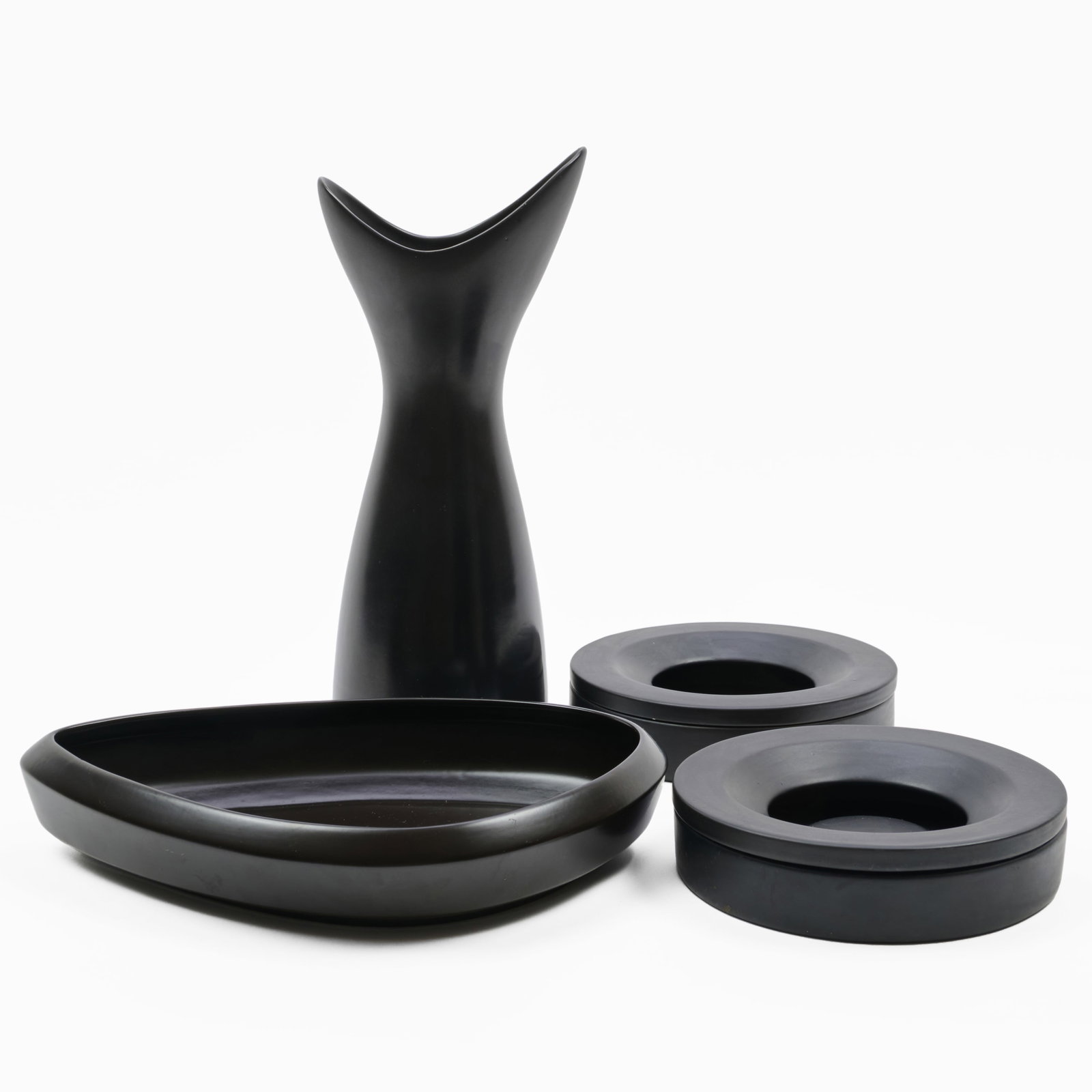 Pair of Angelo Mangiarotti for Danese Milano 'Barbados' Vide Poche, a Vase and a Low bowl (1 of 14)