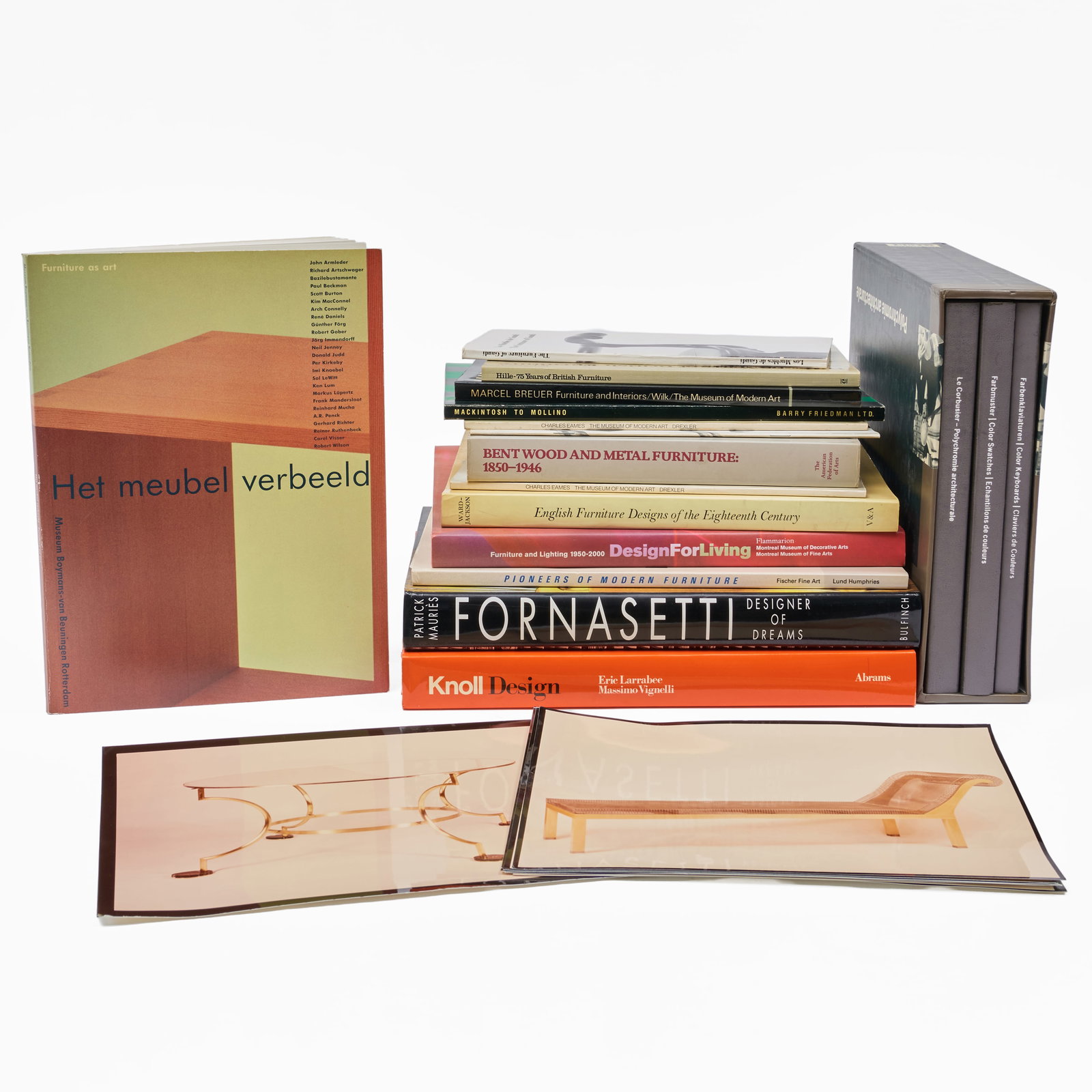 Group of Exhibition Catalogues and Books on Furniture, Furniture Designs and Designers (1 of 6)