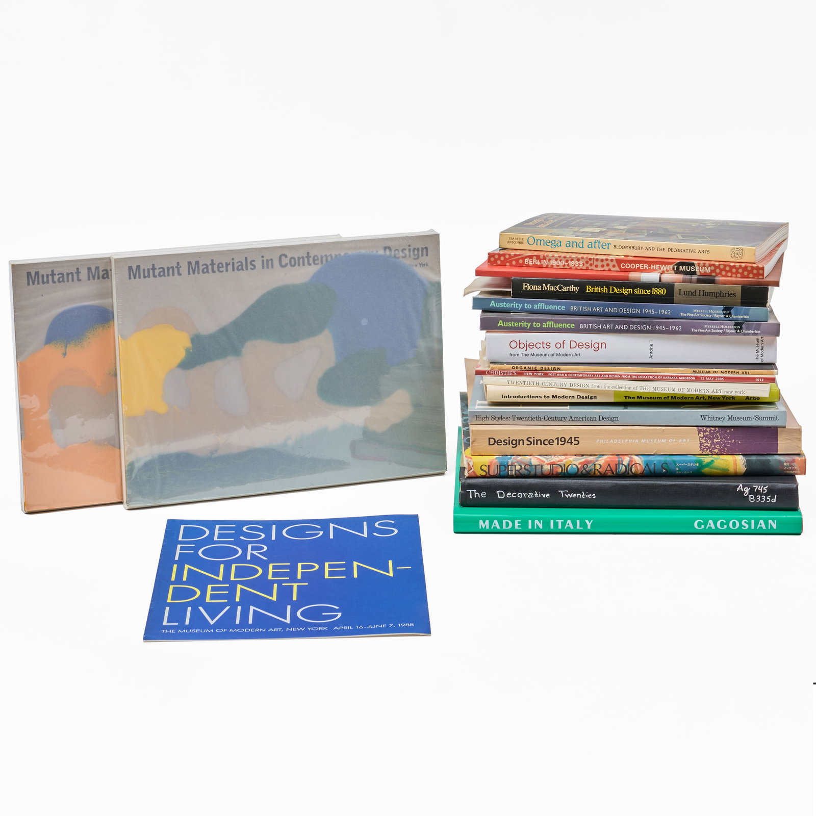 Group of Exhibition Catalogues and Books on Design (1 of 3)