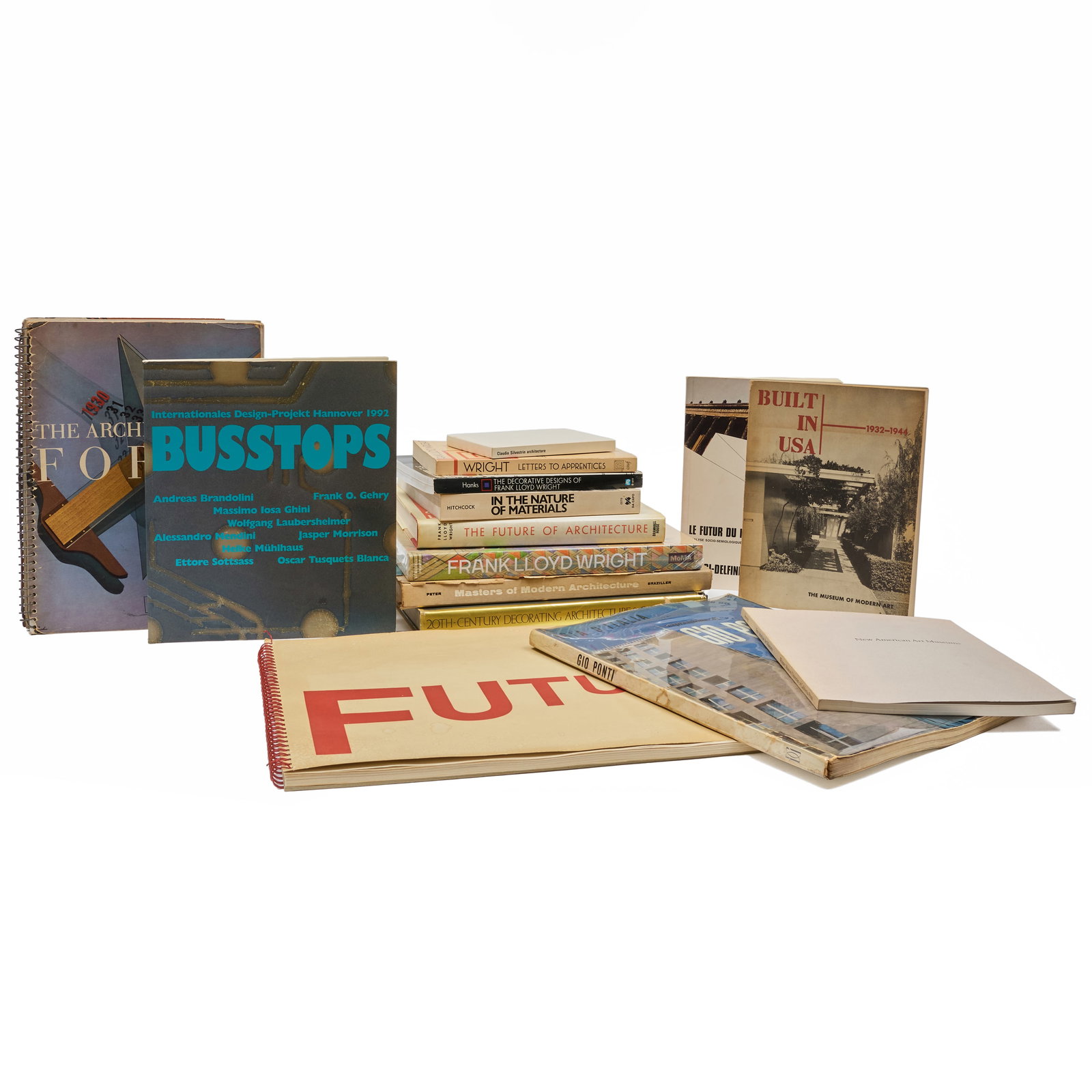 Group of Books on Frank Lloyd Wright and Architecture (1 of 5)