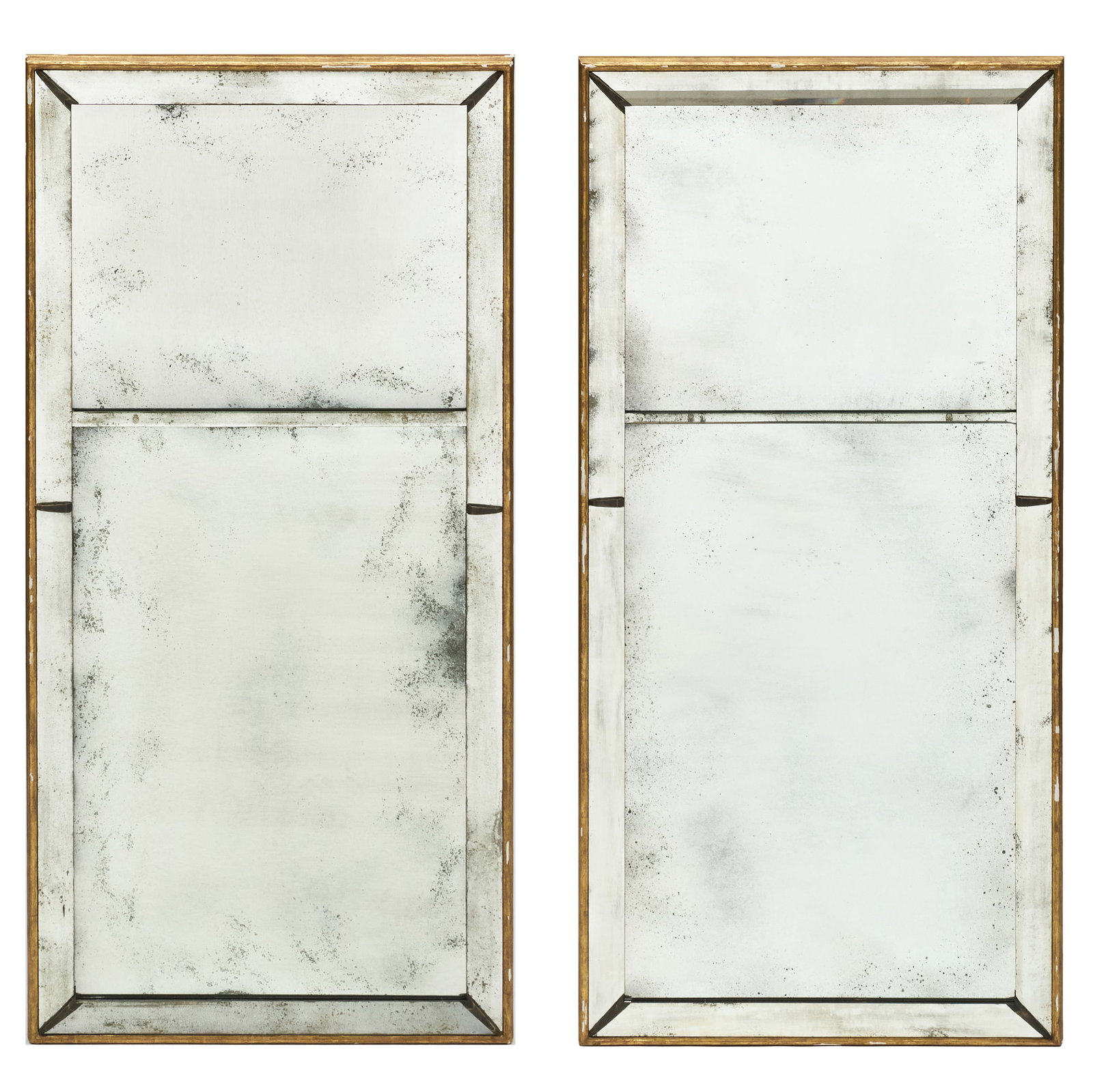 Pair of Large Rectangular Giltwood Mirrors (1 of 5)