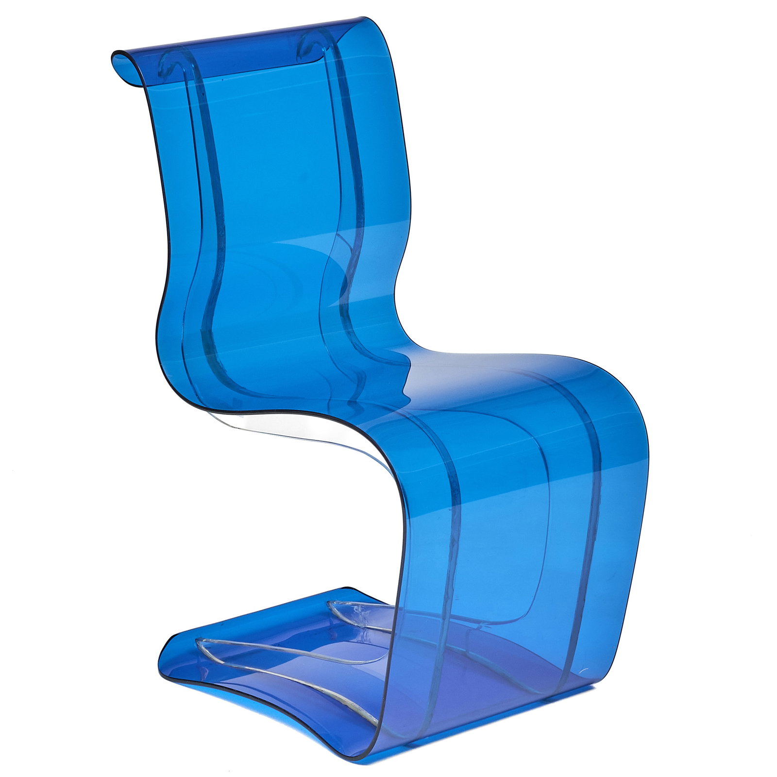 Verner Panton Prototype "Free Swinger" Acrylic Chair, Dansk Acryl Technik (1 of 8)