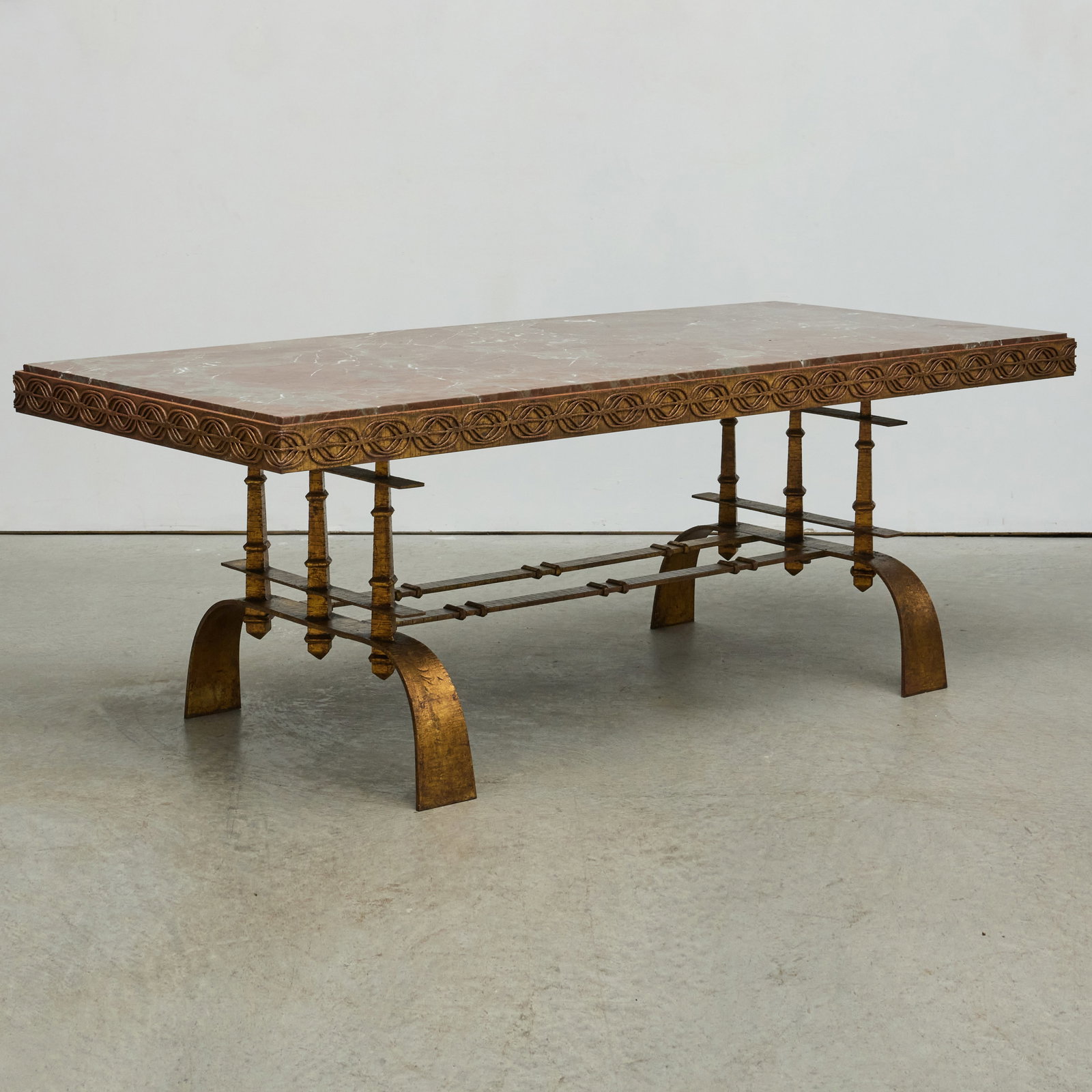 Gilt-Metal and Marble Top Dining Table (1 of 12)