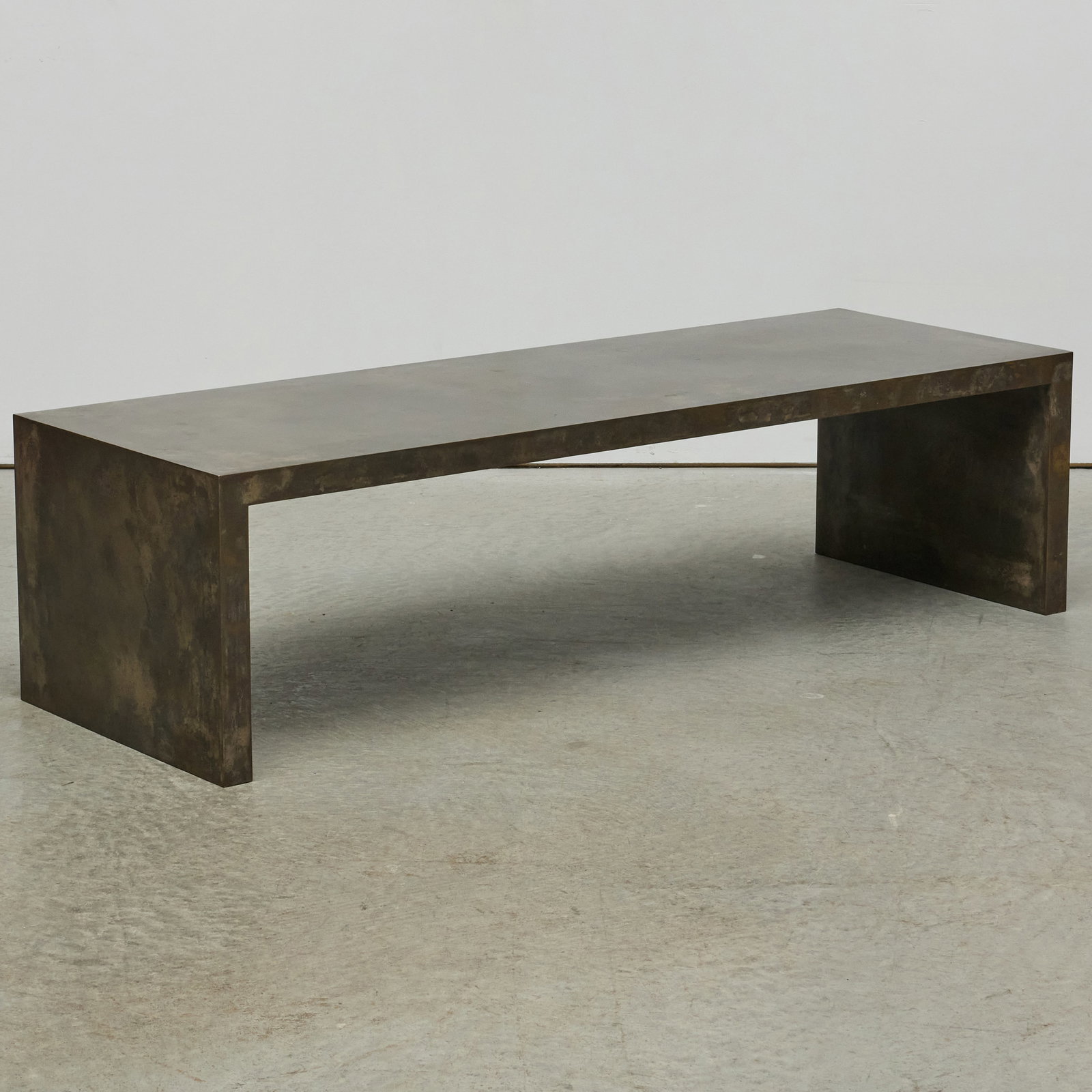 Modern Patinated-Bronze Low Table (1 of 7)