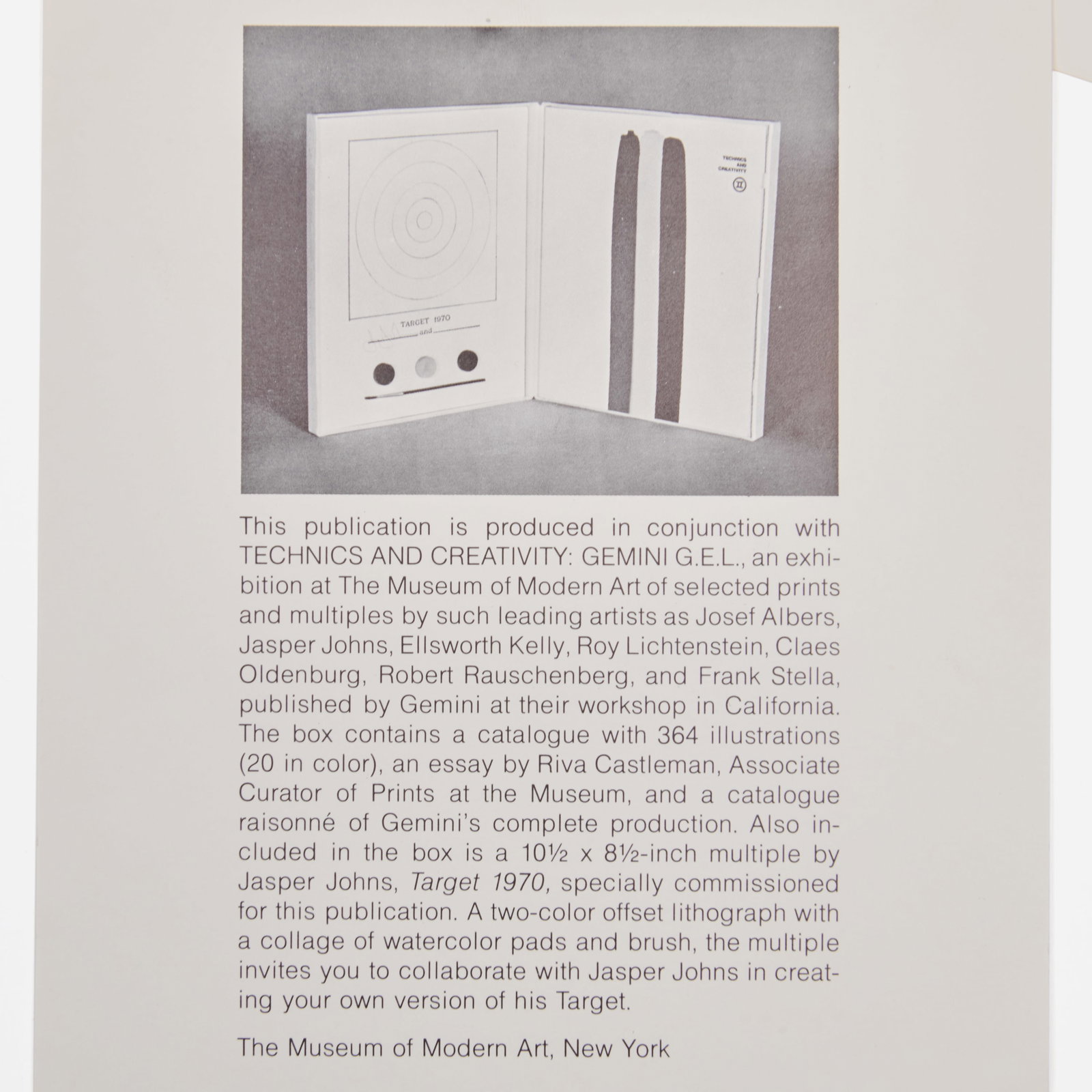 Jasper Johns (b. 1930): Technics and Creativity - 4