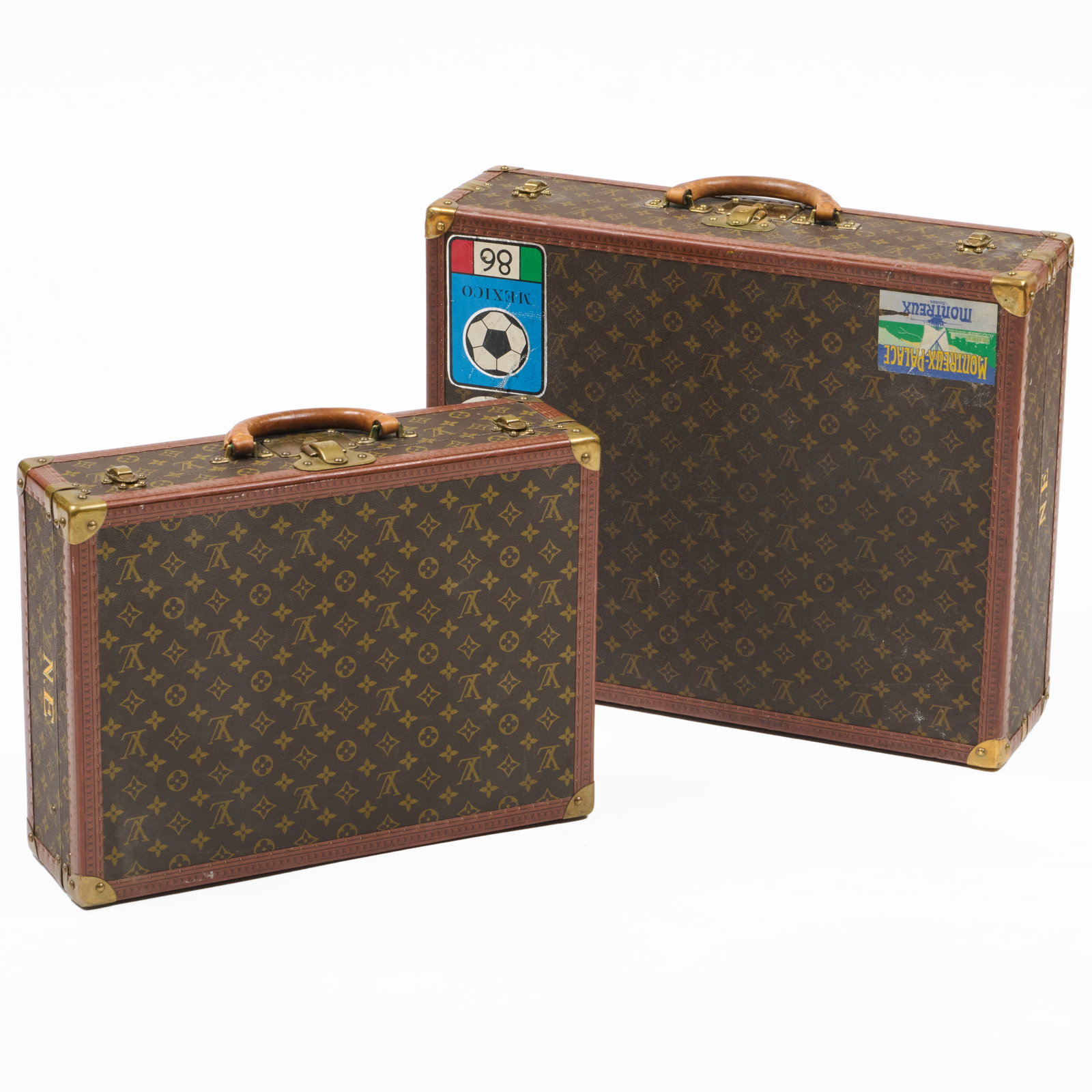 Two Louis Vuitton Leather Suitcases (1 of 14)