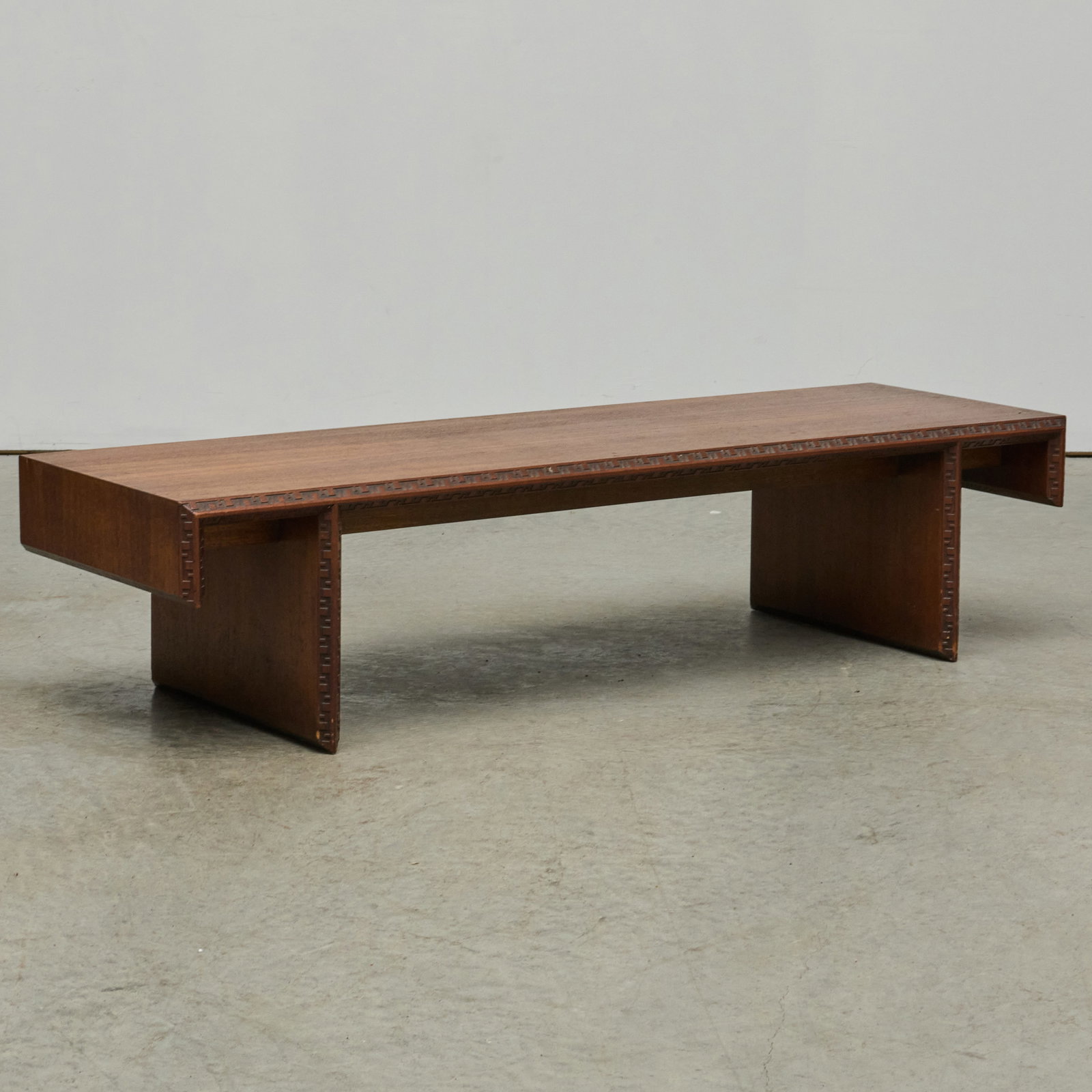 Frank Lloyd Wright for Henredon "Taliesin Ensemble" Mahogany Low Table (1 of 9)