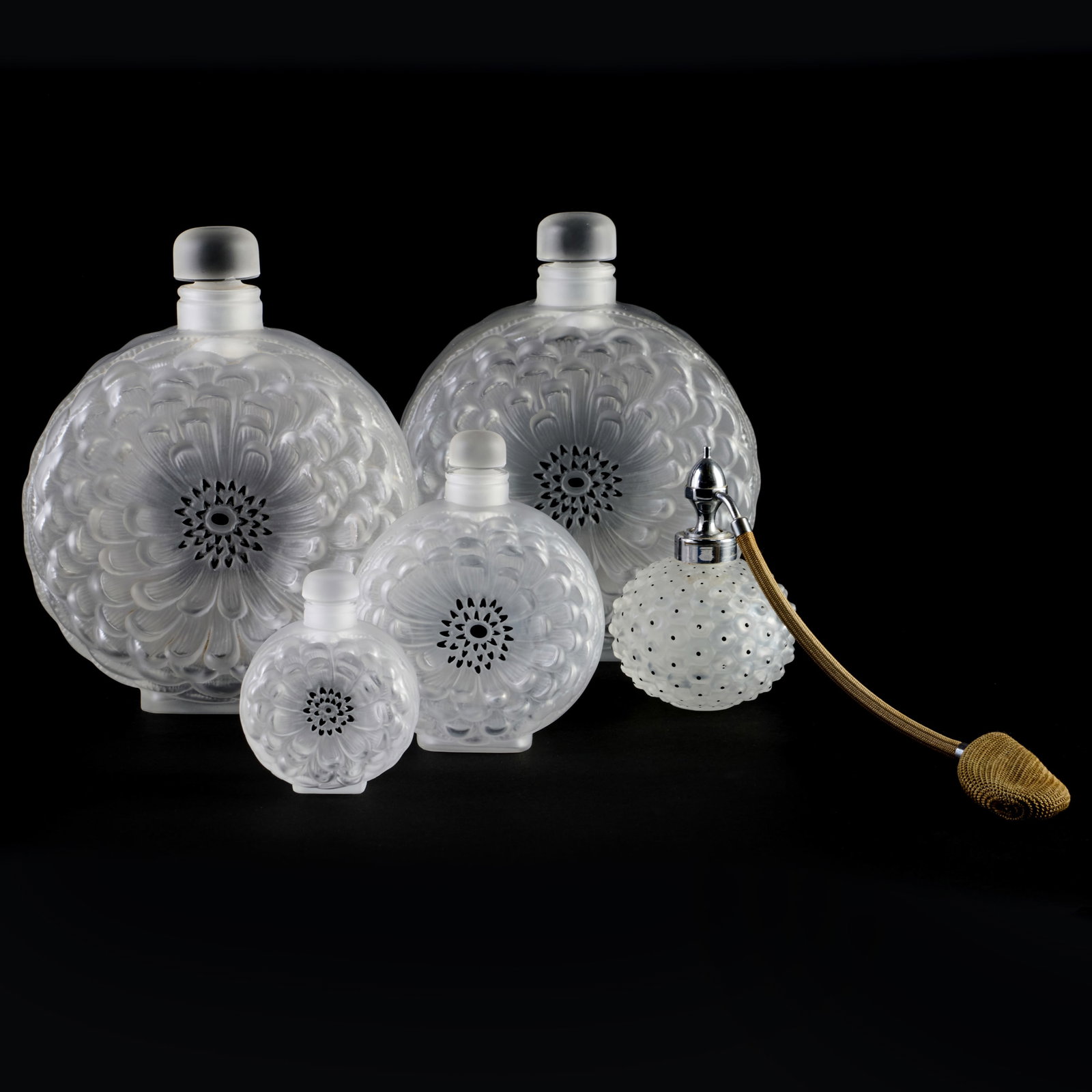 Assembled Lalique Glass Toilette Set (1 of 17)