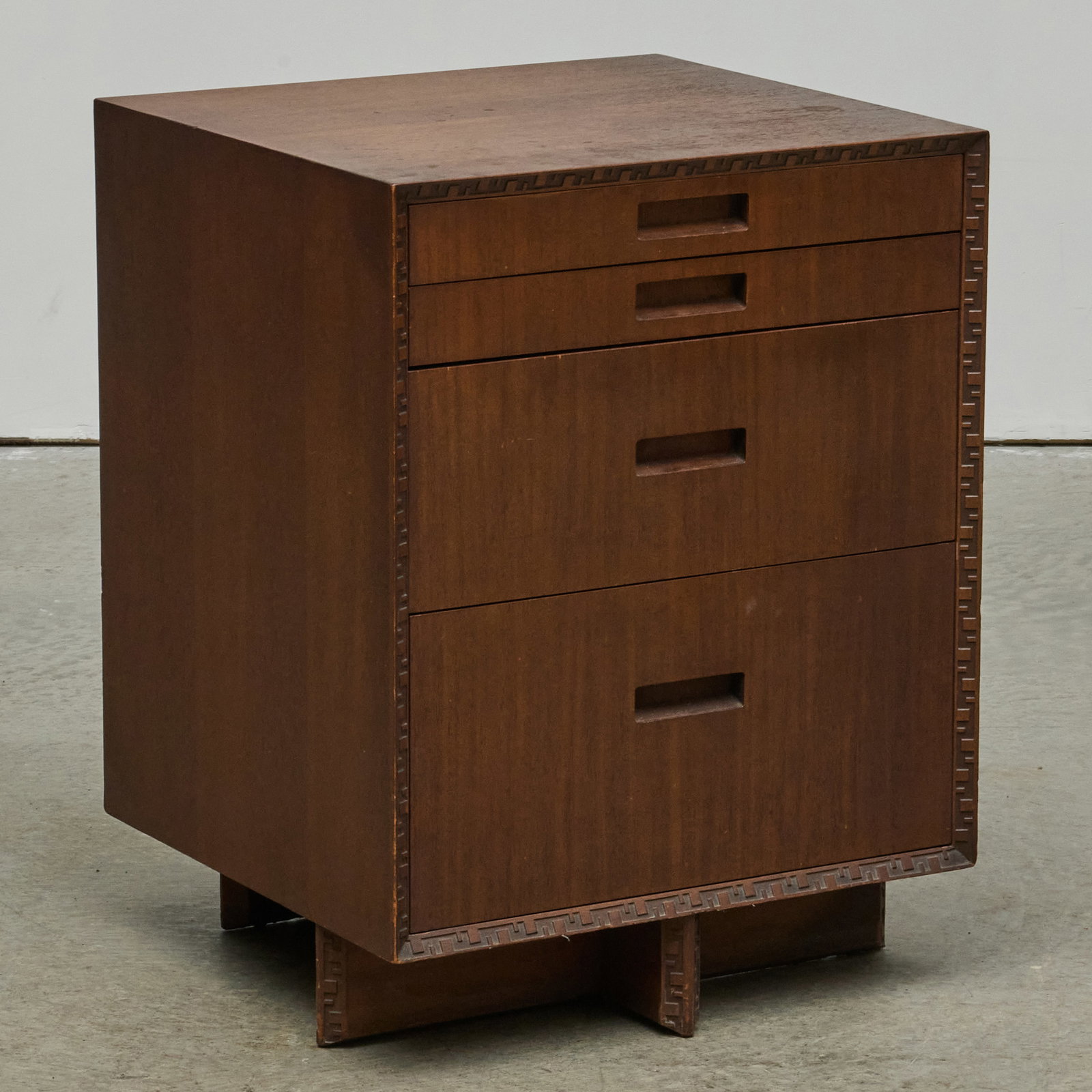 Frank Lloyd Wright for Henredon "Taliesin Ensemble" Mahogany Small Chest of Drawers (1 of 8)