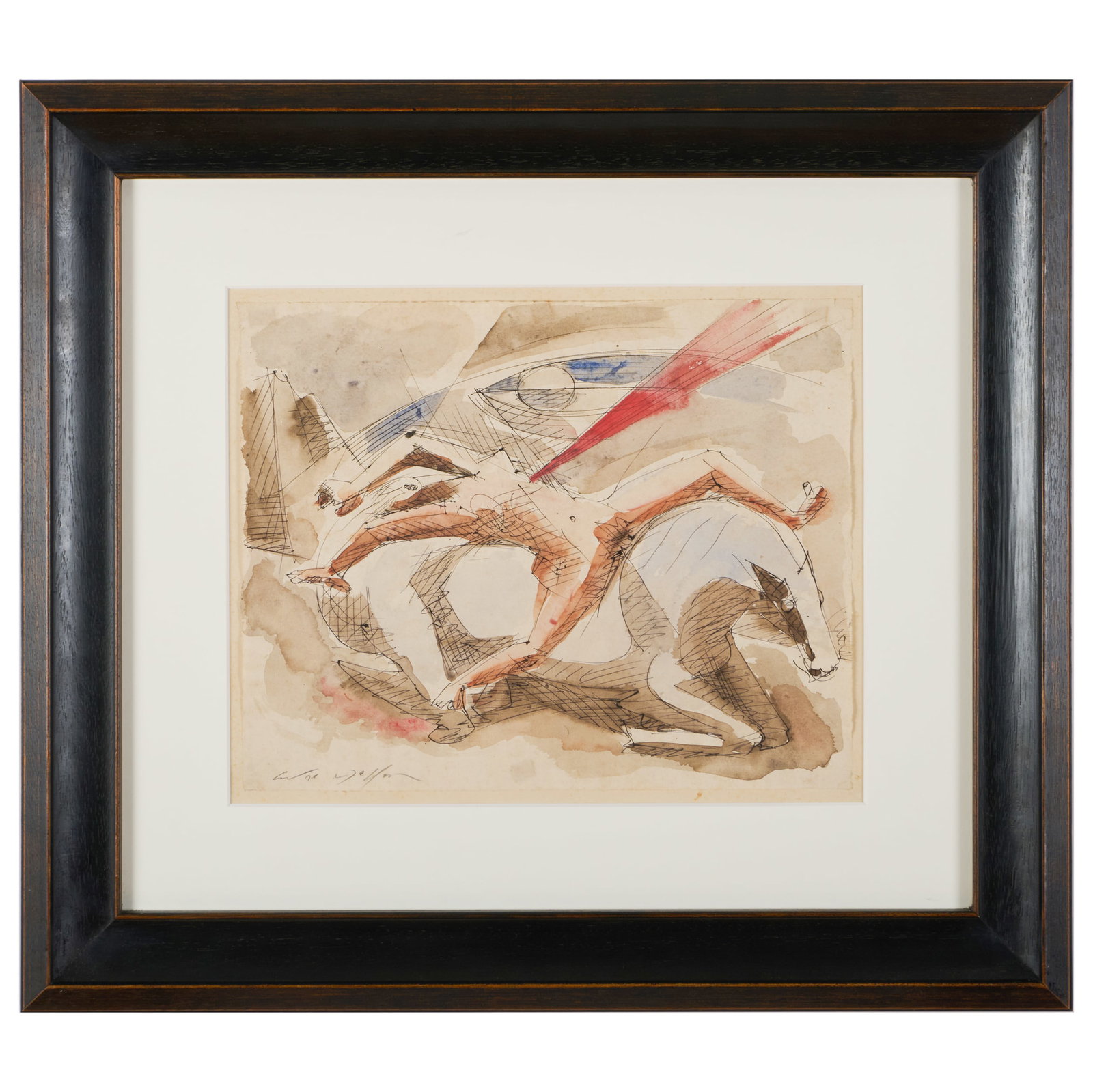 Attributed to Andre Masson (1896-1987): Untitled (1 of 2)