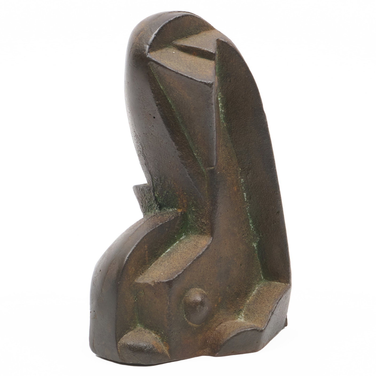 Attributed to Henri Laurens (1885-1954): Cubist Head: Attributed to Henri Laurens (1885-1954): Cubist Head Cast iron, unmarked. 7 x 5 x 4 in. Sold Matsart Auctioneers, Jerusalem, August 18, 2023, Lot 56.