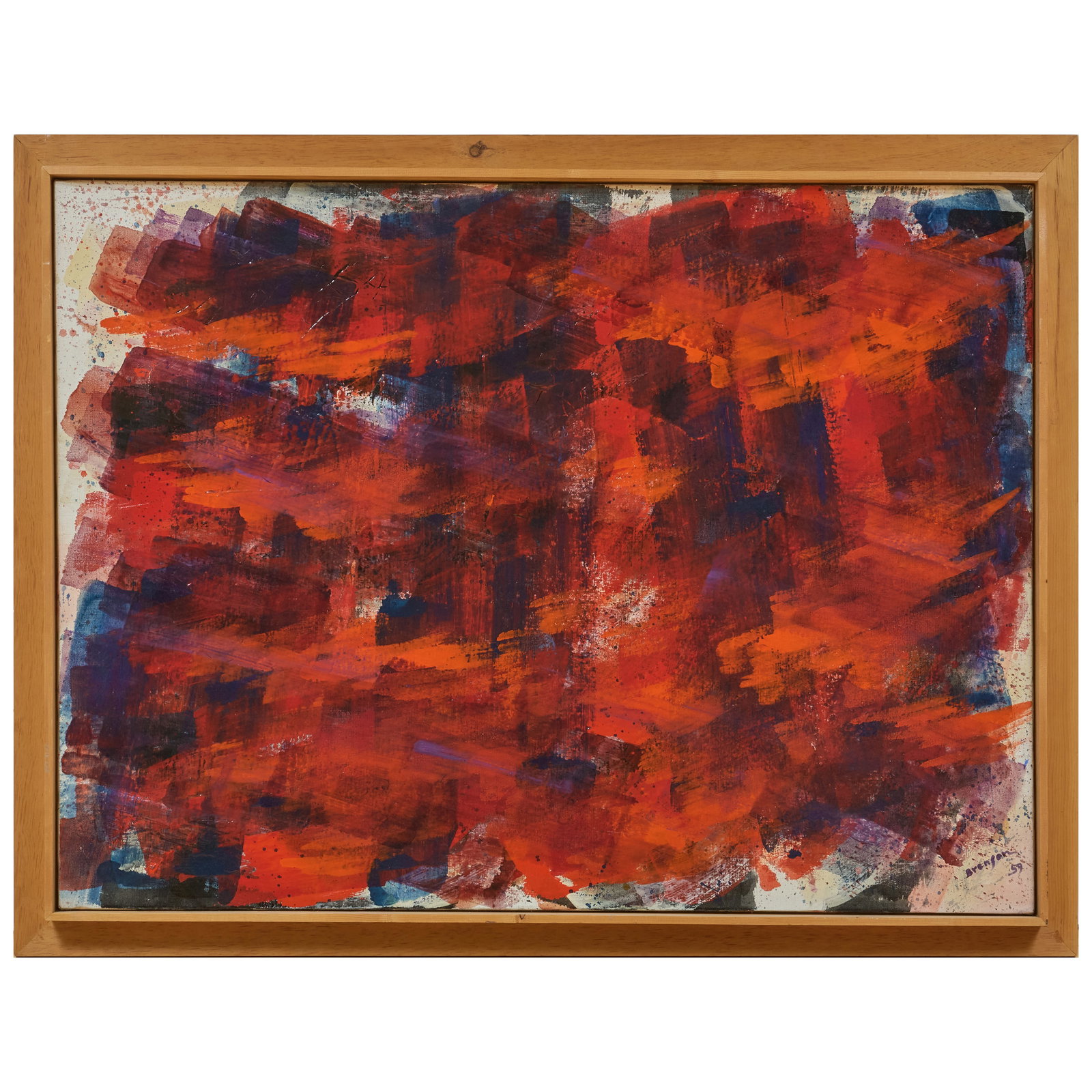 Theodore Brenson (1893-1959): Untitled: Theodore Brenson (1893-1959): Untitled Oil on canvas, 1958-59, signed 'Brenson' and dated lower right, with label from Tweed Gallery, University of Minnesota and Walker Art Center, Minneapolis. 38 x