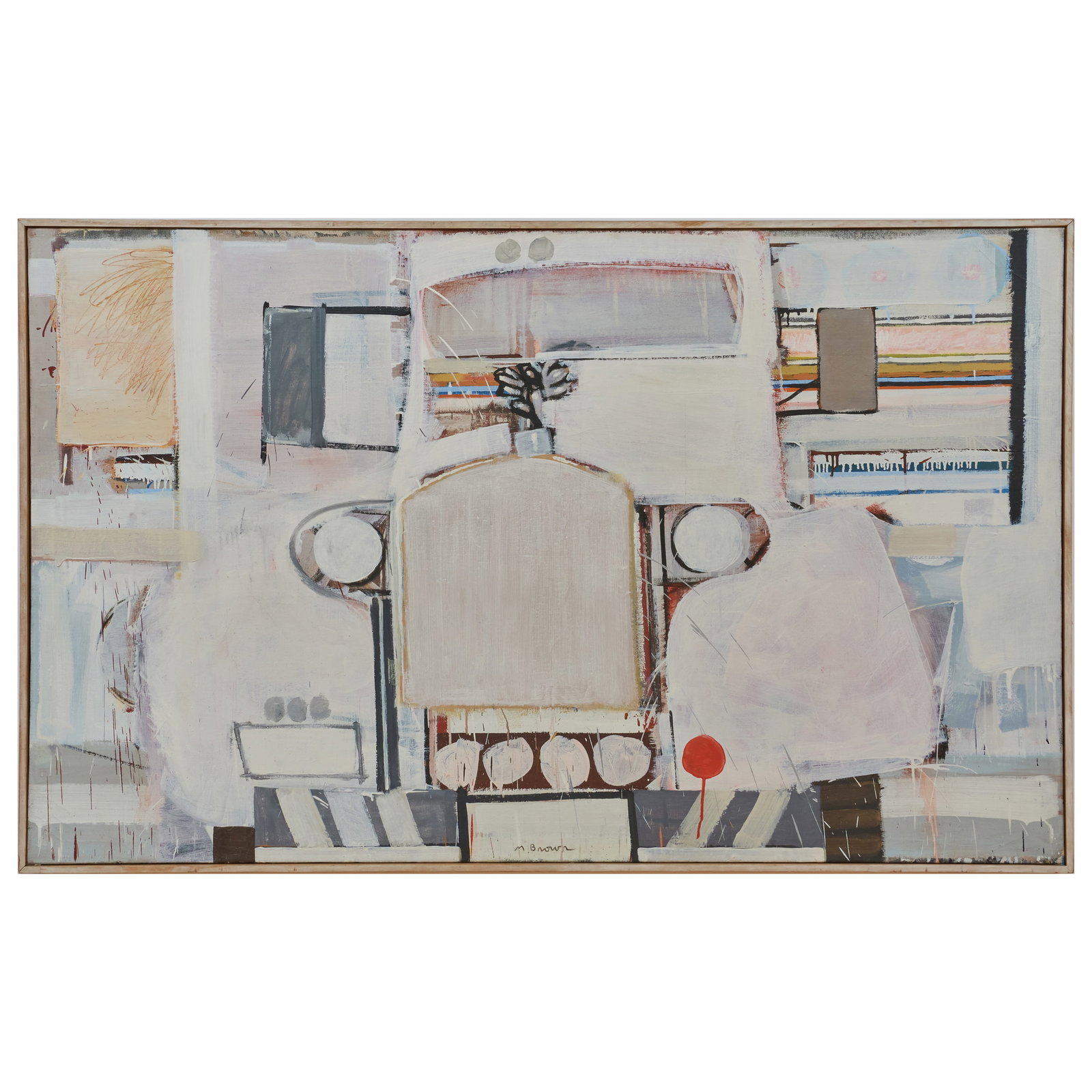 Maurice Brown (b. 1932): White Truck (1 of 6)
