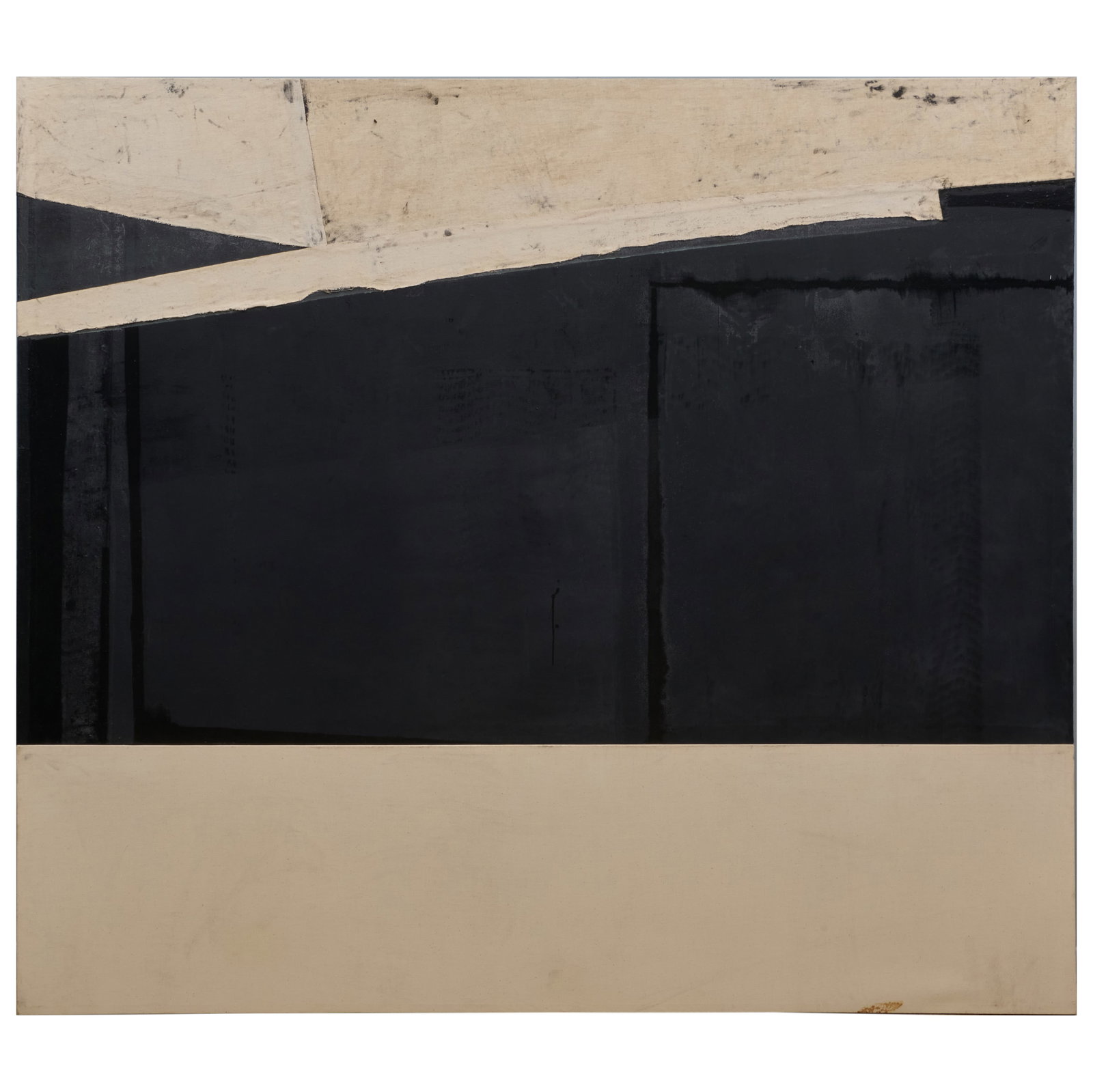 Vincent Pisani (1935-2016): Untitled #2: Vincent Pisani (1935-2016): Untitled #2 Oil and enamel on canvas, 1968, unsigned, with label from Walker Art Center, Minneapolis. 84 x 94 1/2 in., unframed. Gift of Dr. and Mrs. Malcolm