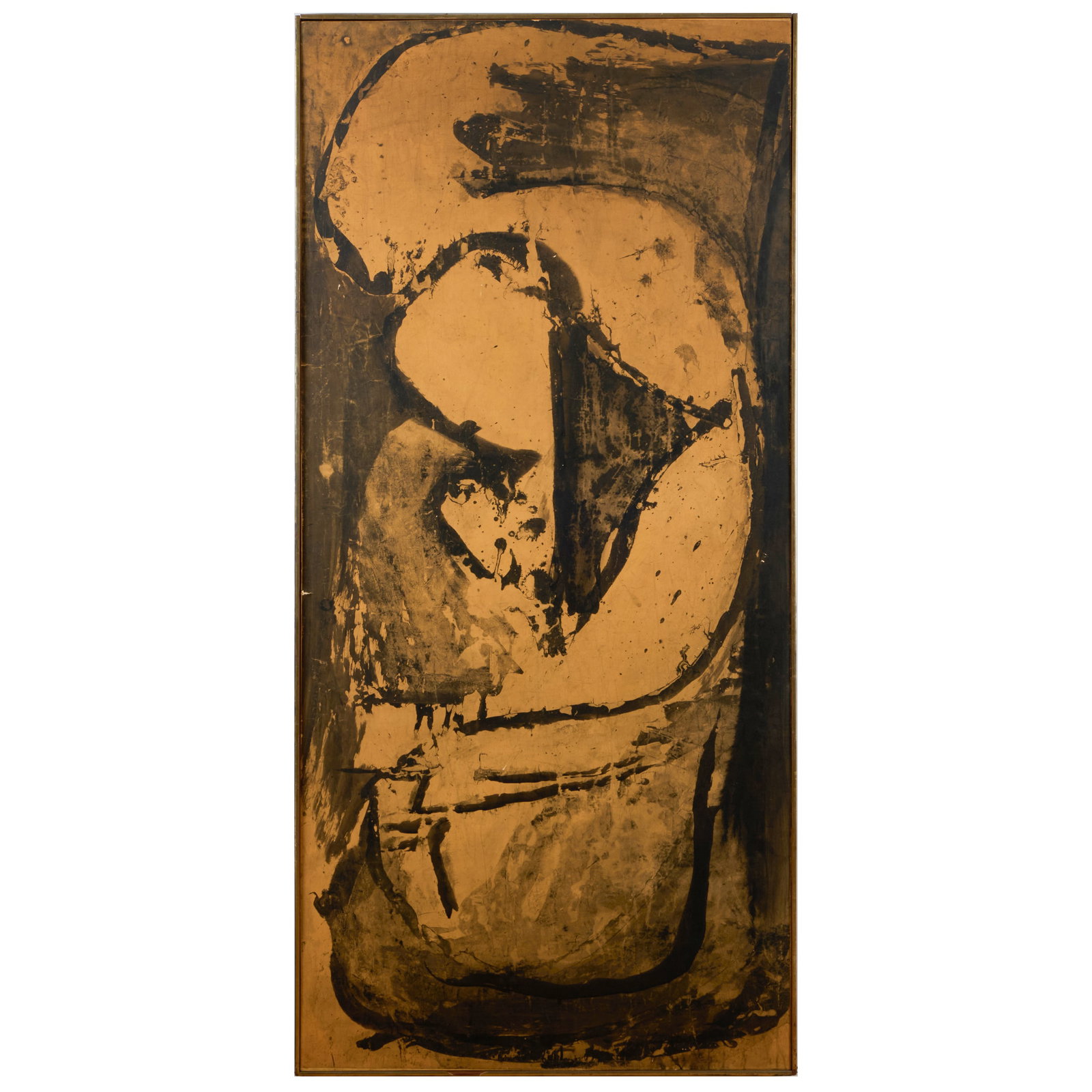 Pierre Alechinsky (b. 1927): L'Eau profonde: Pierre Alechinsky (b. 1927): L'Eau profonde Ink and wash on paper mounted on board, 1961, signed 'Alechinsky' and dated lower left, signed, titled and dated on the reverse, with label from Lefebr