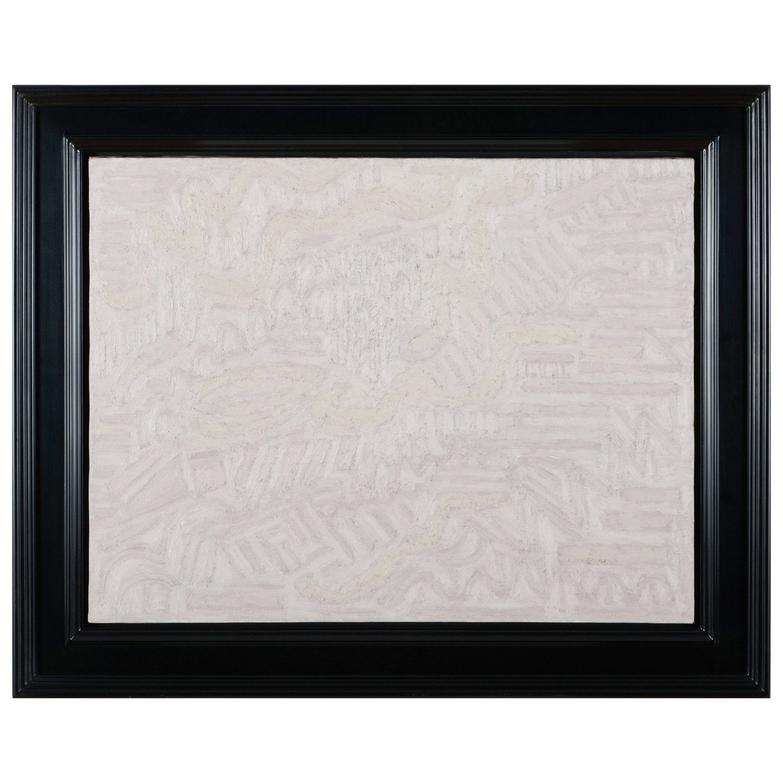 Serge Charchoune (1888-1975): Beethoven, 4E Concerto Pour Piano: Serge Charchoune (1888-1975): Beethoven, 4E Concerto Pour Piano Oil on canvas, 1965, signed 'Charchoune' lower right, signed and titled on the reverse. 19 1/2 x 25 1/2 in., 25 1/2 x 32 1/2 in.