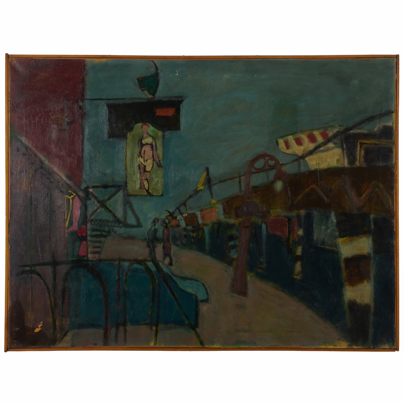 Joseph Solman (1909-2008): Venus of Second Avenue: Joseph Solman (1909-2008): Venus of Second Avenue Oil on canvas, unsigned, with label from ACA Galleries, NY. 27 x 36 in., 27 3/4 x 36 3/4 in. (frame). Sold Sotheby's, NY, June 20, 1985, Lot 237.