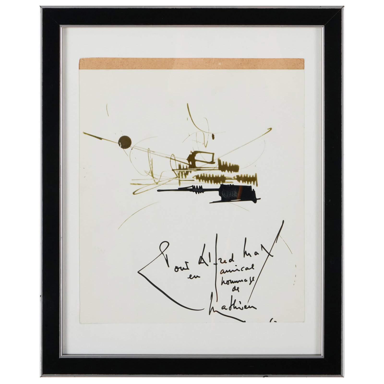 Georges Mathieu (1921-2012): Sans titre (1 of 5)