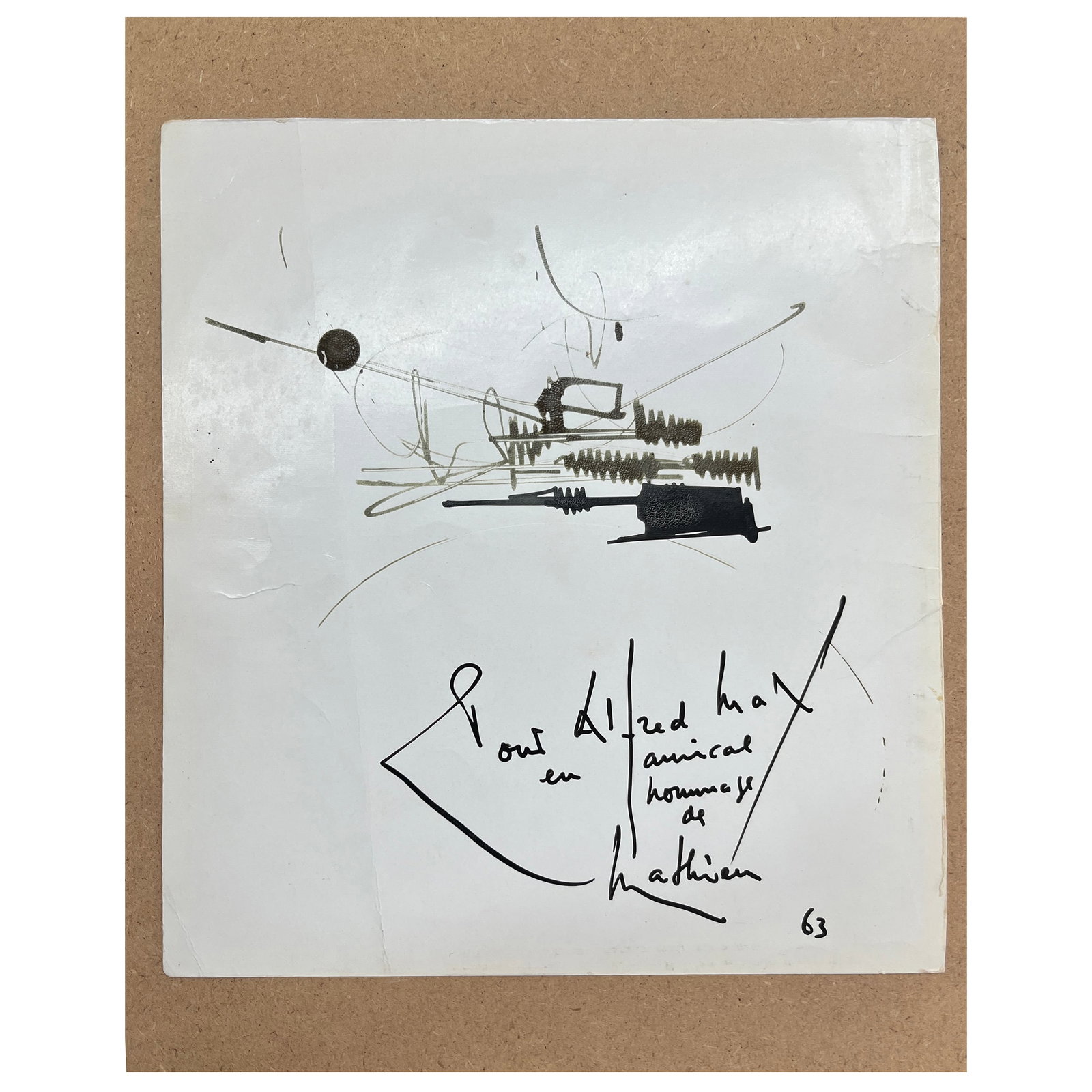 Georges Mathieu (1921-2012): Sans titre - 4