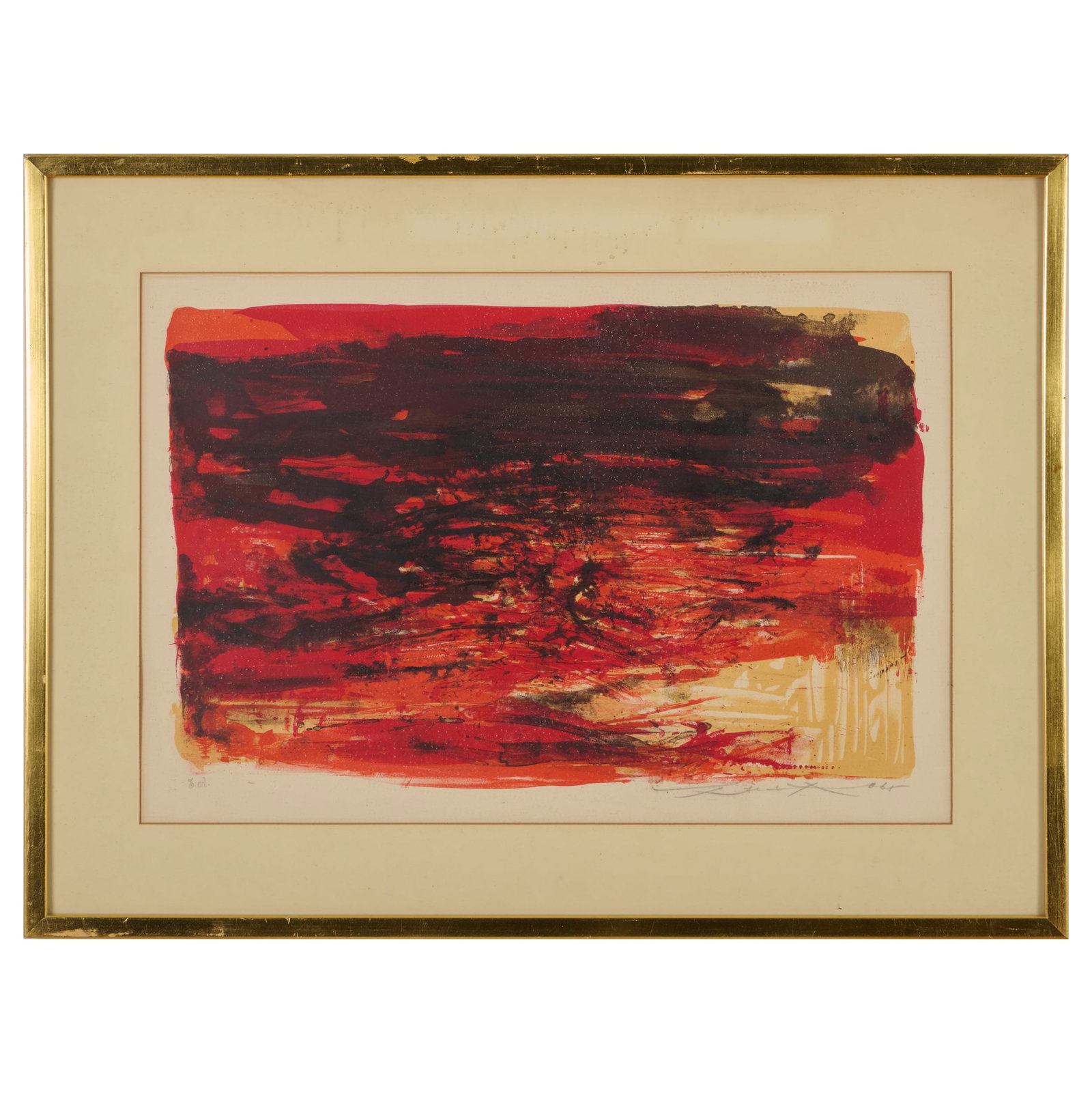 Zao Wou-Ki (1921-2013): Lithograph 157 (Agerup 157) (1 of 3)