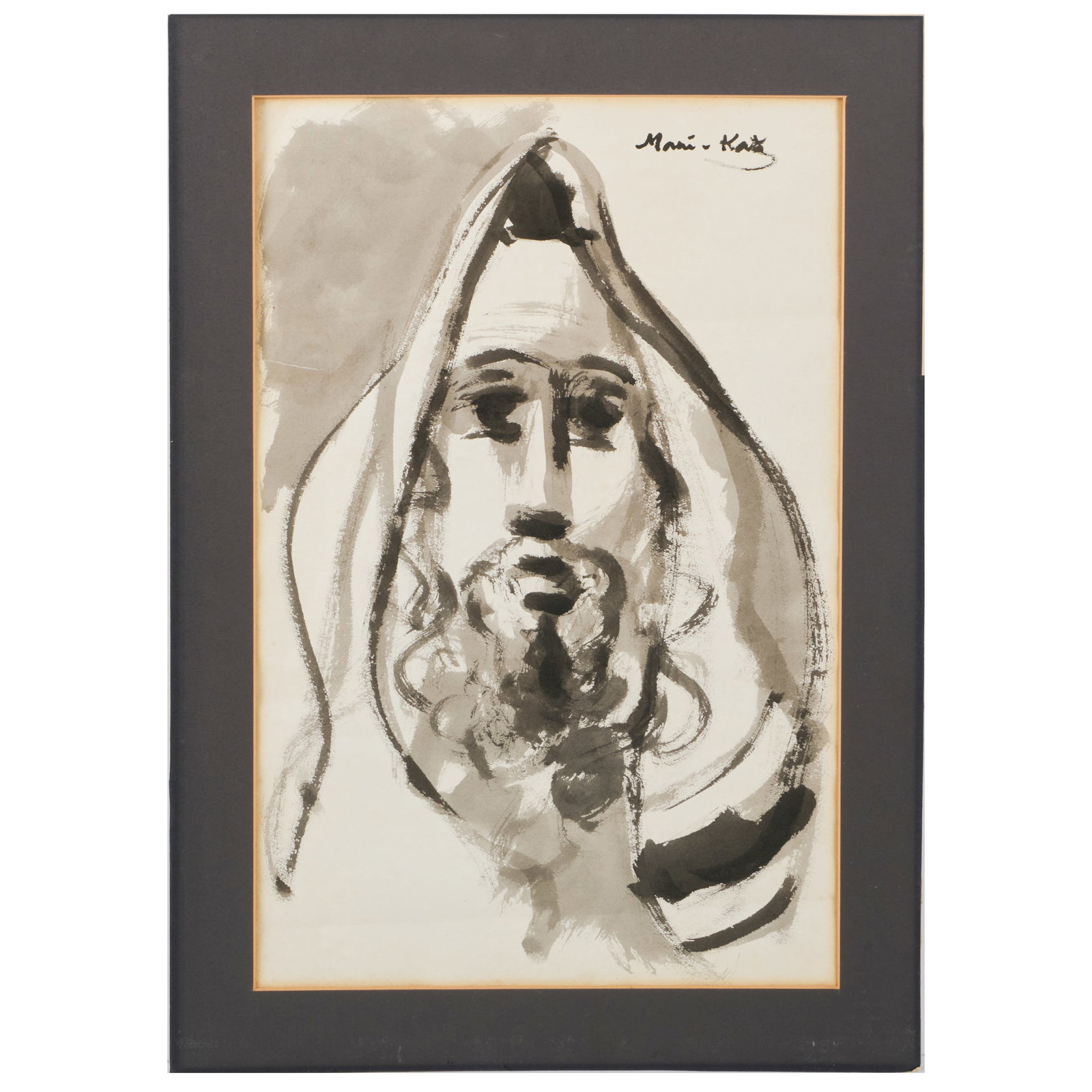 Emmanuel Mane-Katz (1894-1962): Portrait of a Jewish Man (1 of 4)