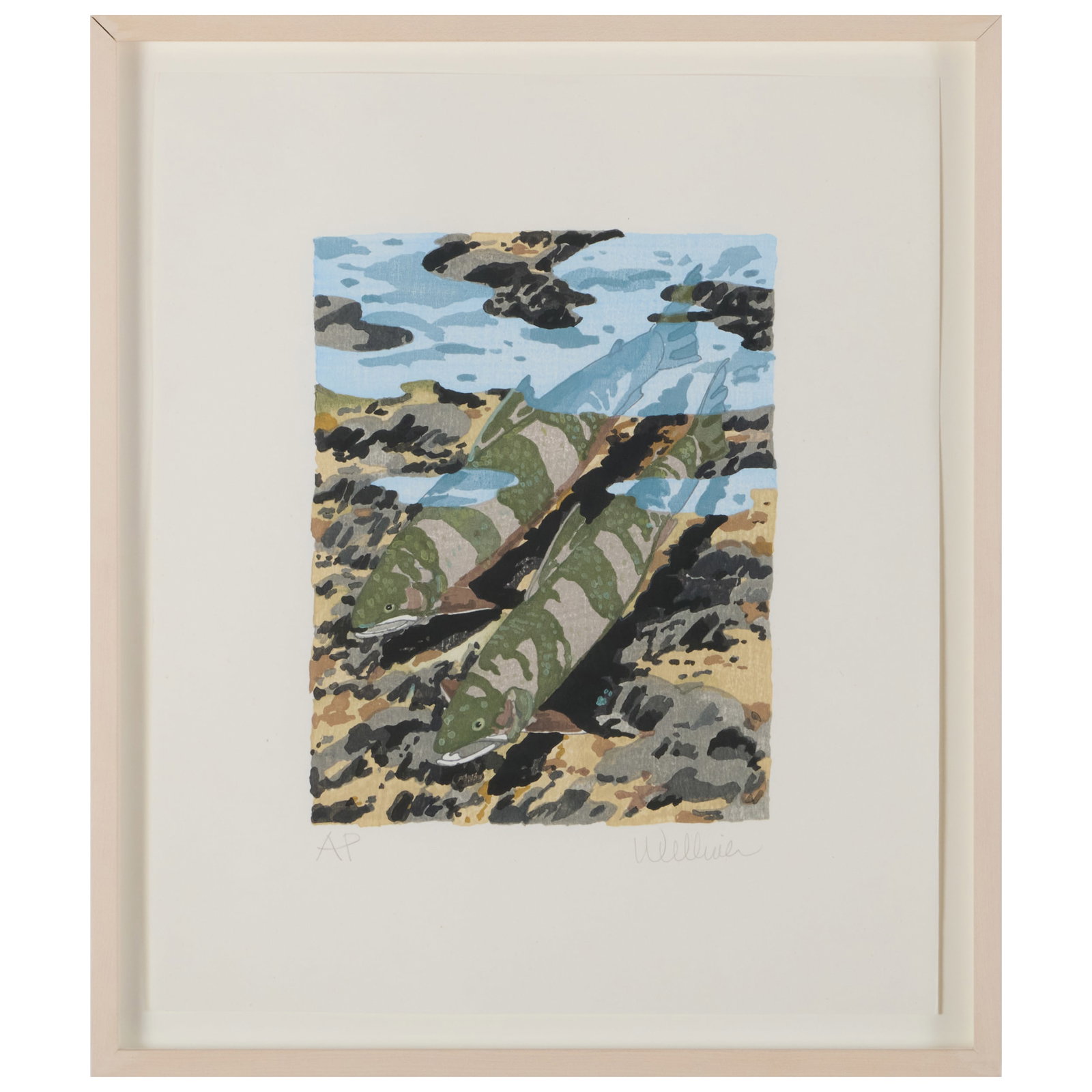 Neil Welliver (1929-2005): Trout (1 of 4)