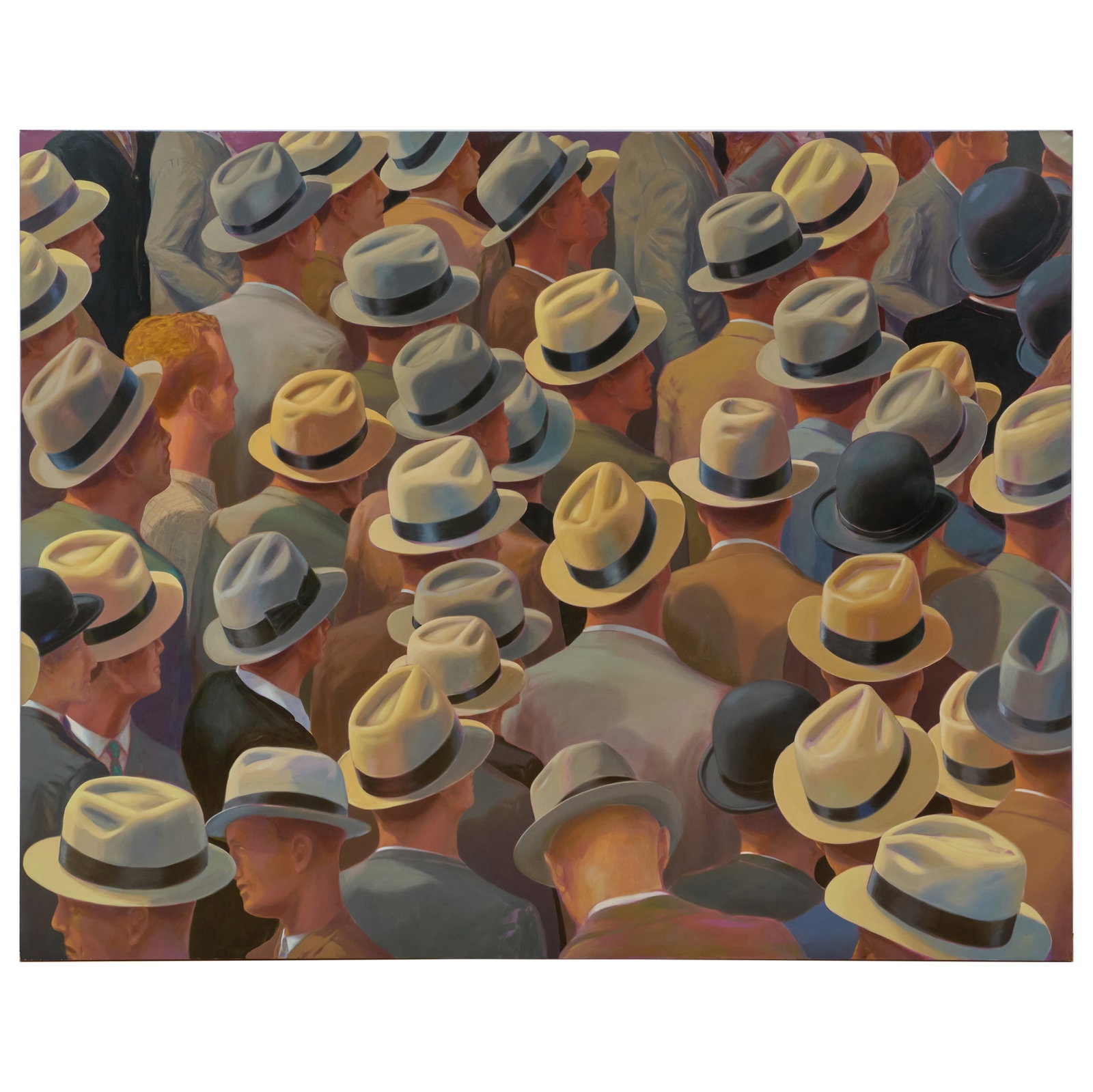 Greg Drasler (b. 1952): Floral Park: Greg Drasler (b. 1952): Floral Park Oil on canvas, 2009, signed 'Drasler', titled and dated on the reverse, with label from Betty Cunningham Gallery, NY. 72 x 94 in., unframed. 