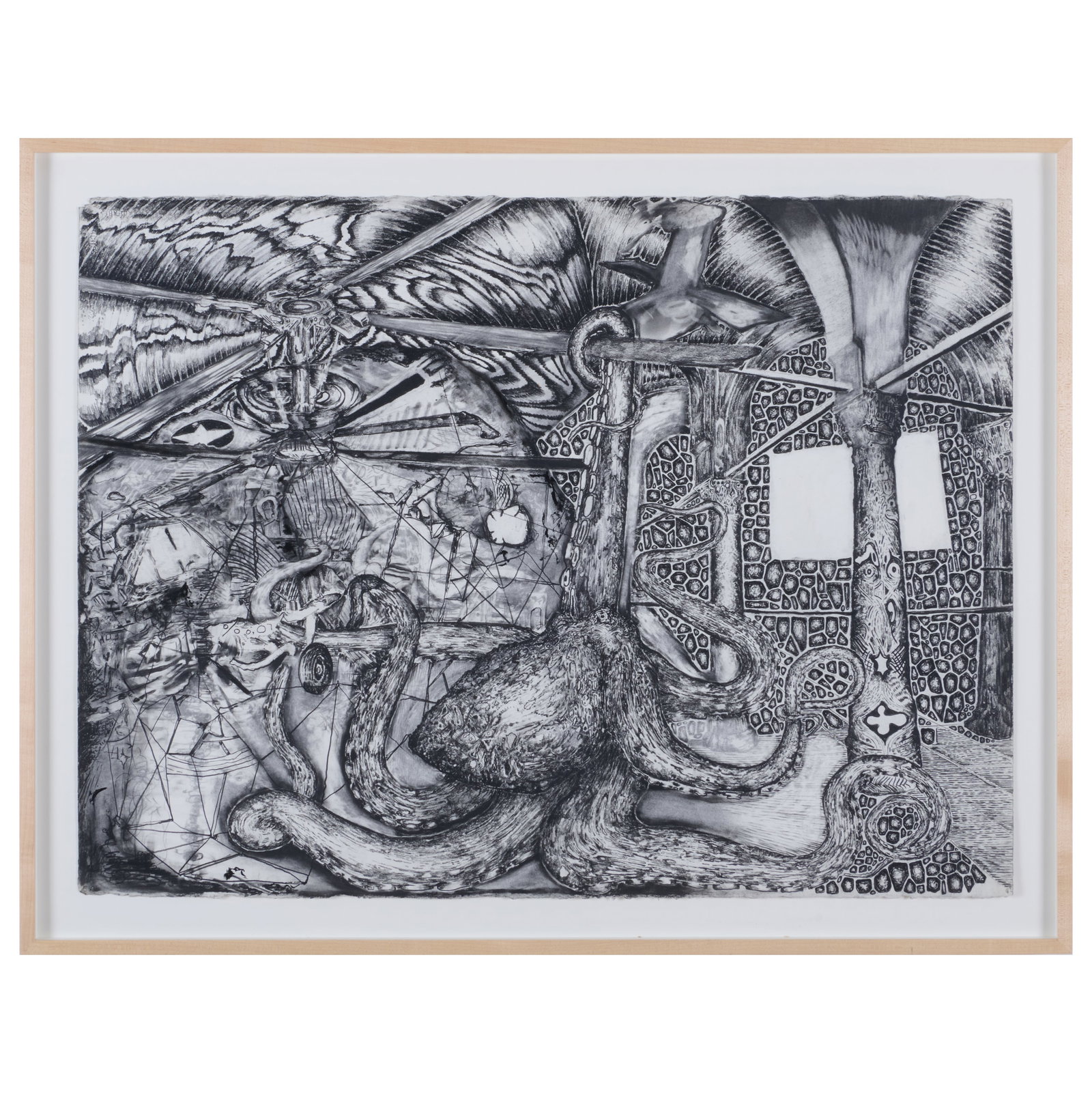 Steve DiBenedetto (b. 1958): Untitled (Landscape with Debris) (1 of 6)
