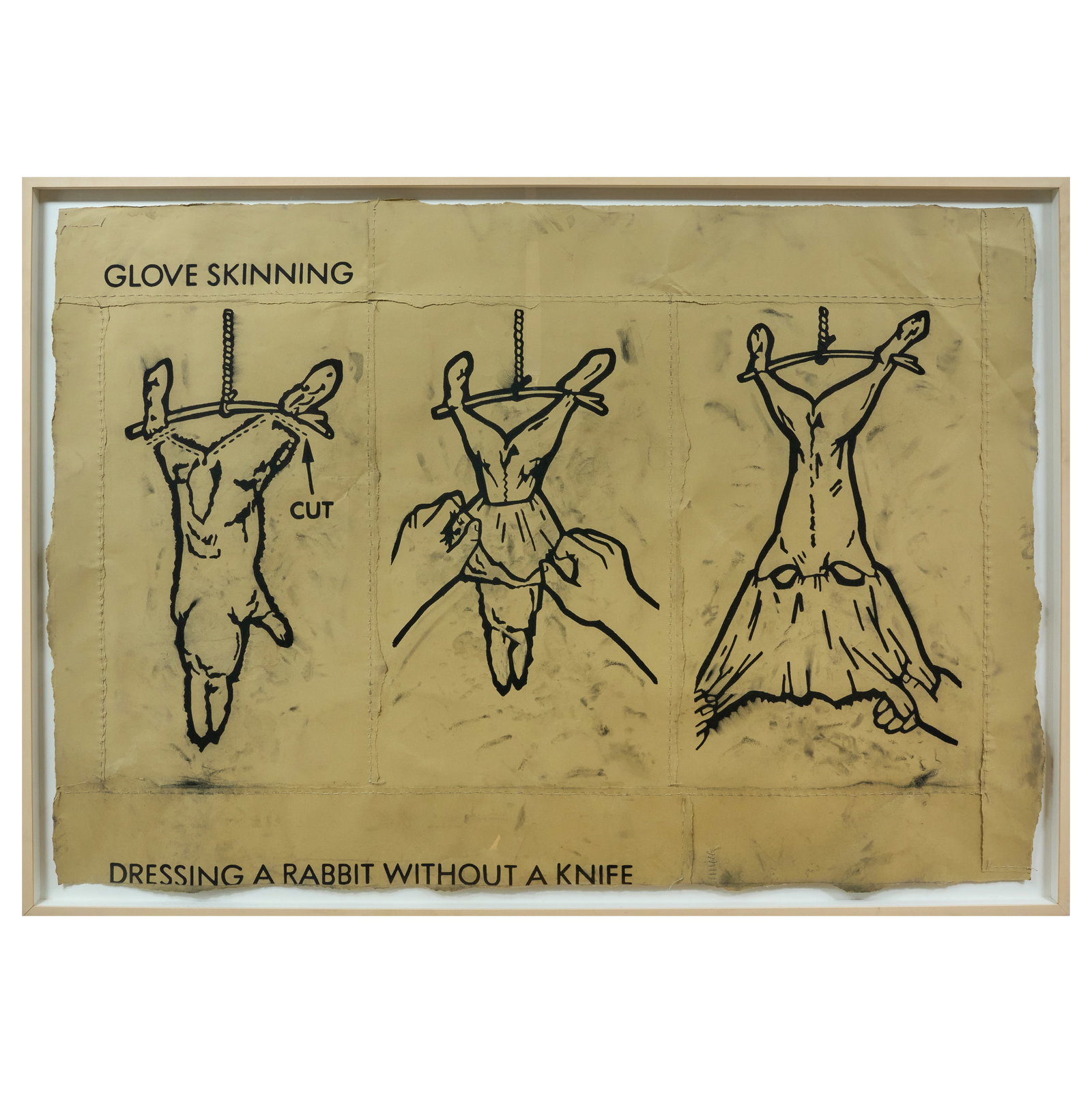 Robert Beck (b. 1950): Glove Skinning (Dirty),"The Modern Man's Guide to Life", by Dennis Boyels, (1 of 4)