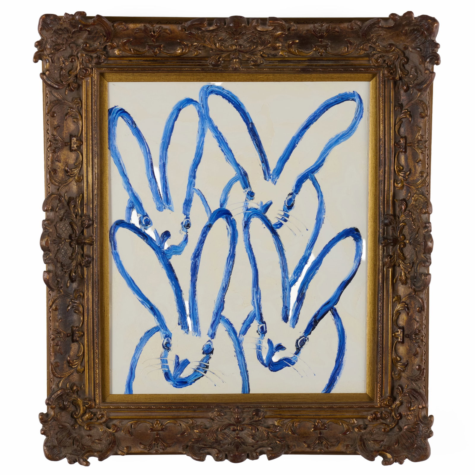 Hunt Slonem (b. 1951): Blue Line (1 of 7)