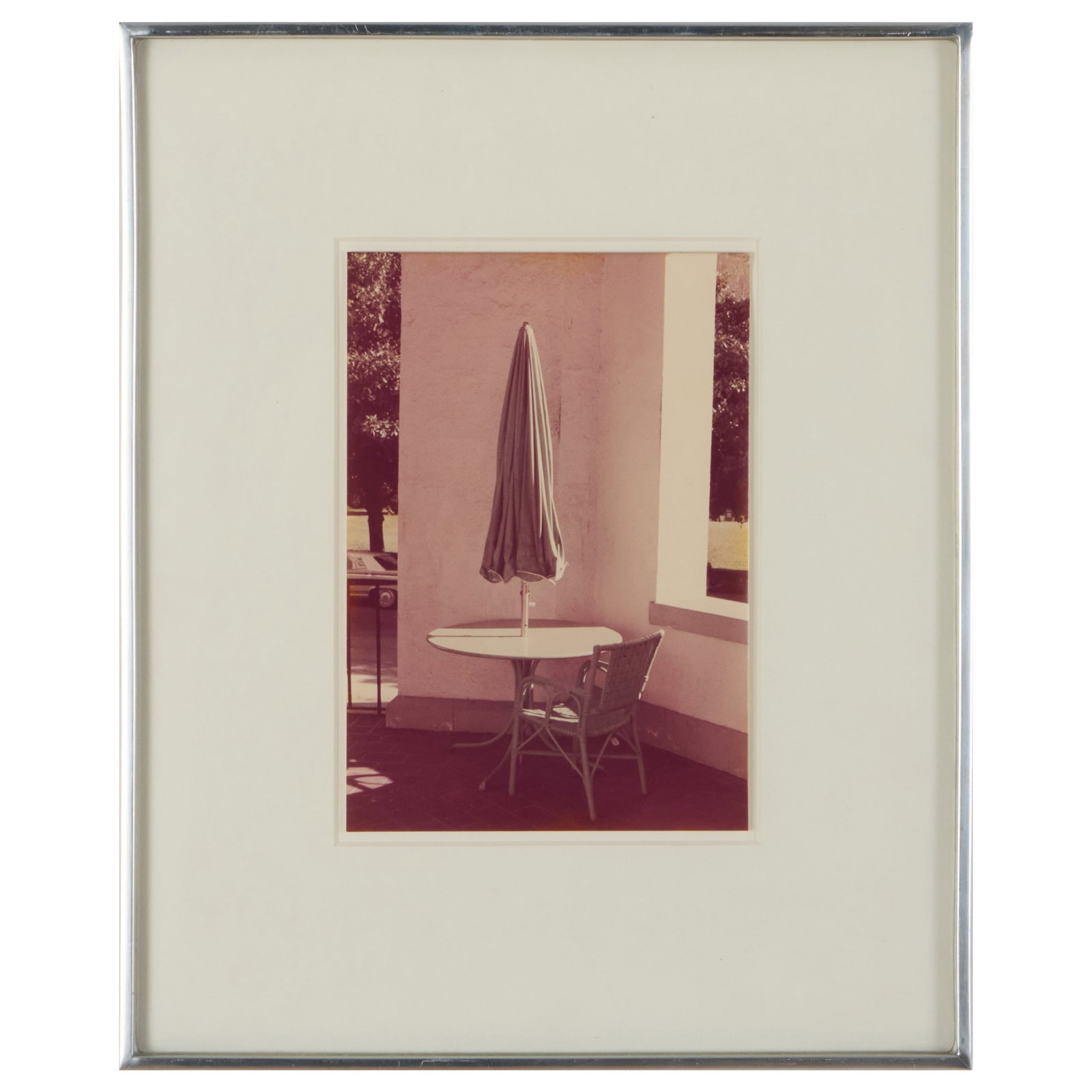 David Hockney (1937): Arlington Hotel, Hot Springs, Arkansas: David Hockney (1937): Arlington Hotel, Hot Springs, Arkansas Color photograph, c. 1976, signed 'David H.', titled, and inscribed 'For Peter with Love/Hollywood, March 5, 1976' on the reverse. 7 x 4 7/