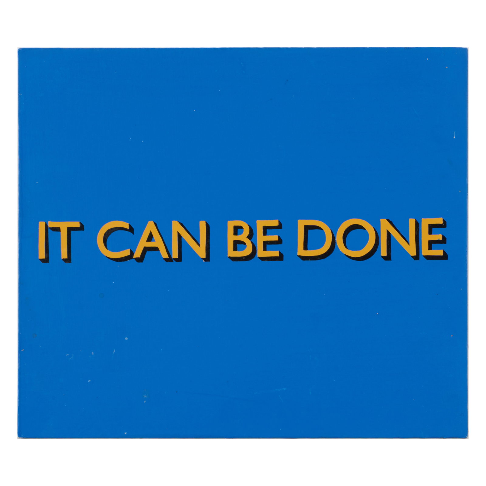 Marianna Kennedy: It Can Be Done: Marianna Kennedy: It Can Be Done Oil on board, 2015, unsigned, dated and with the artist's inkstamp on the reverse. 10 1/4 x 11 3/4 in., unframed. Designed by Marianna Kennedy, Spitalfields,